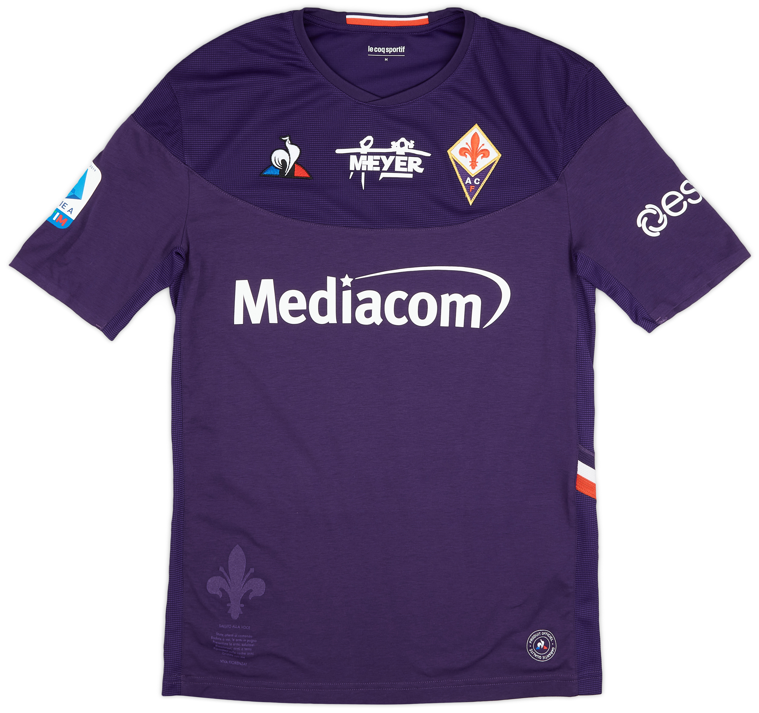 2019 20 Fiorentina Match Issue Home Shirt Agudelo 19 As New M