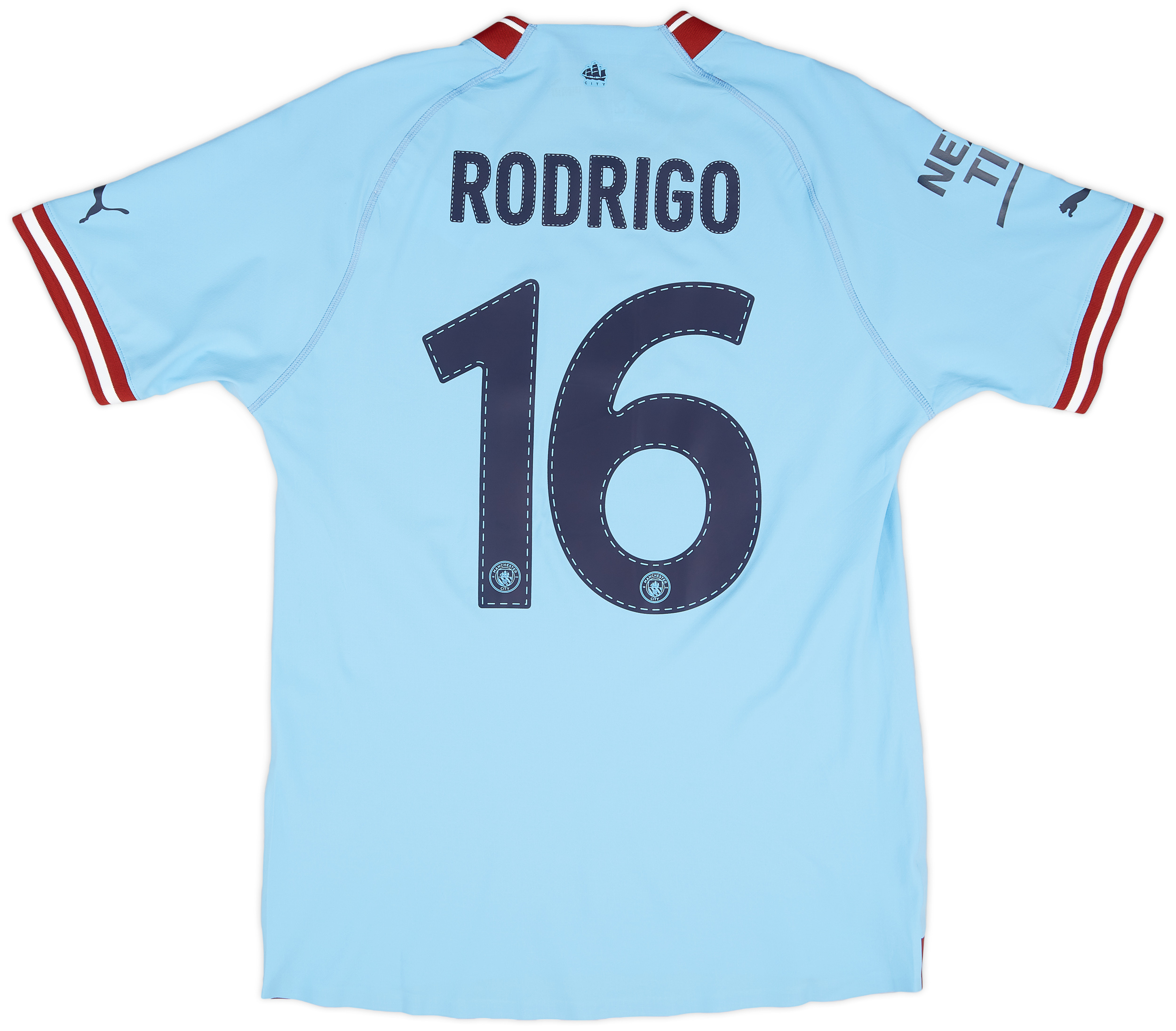 2022-23 Manchester City Player Issue Home Shirt Rodrigo #16