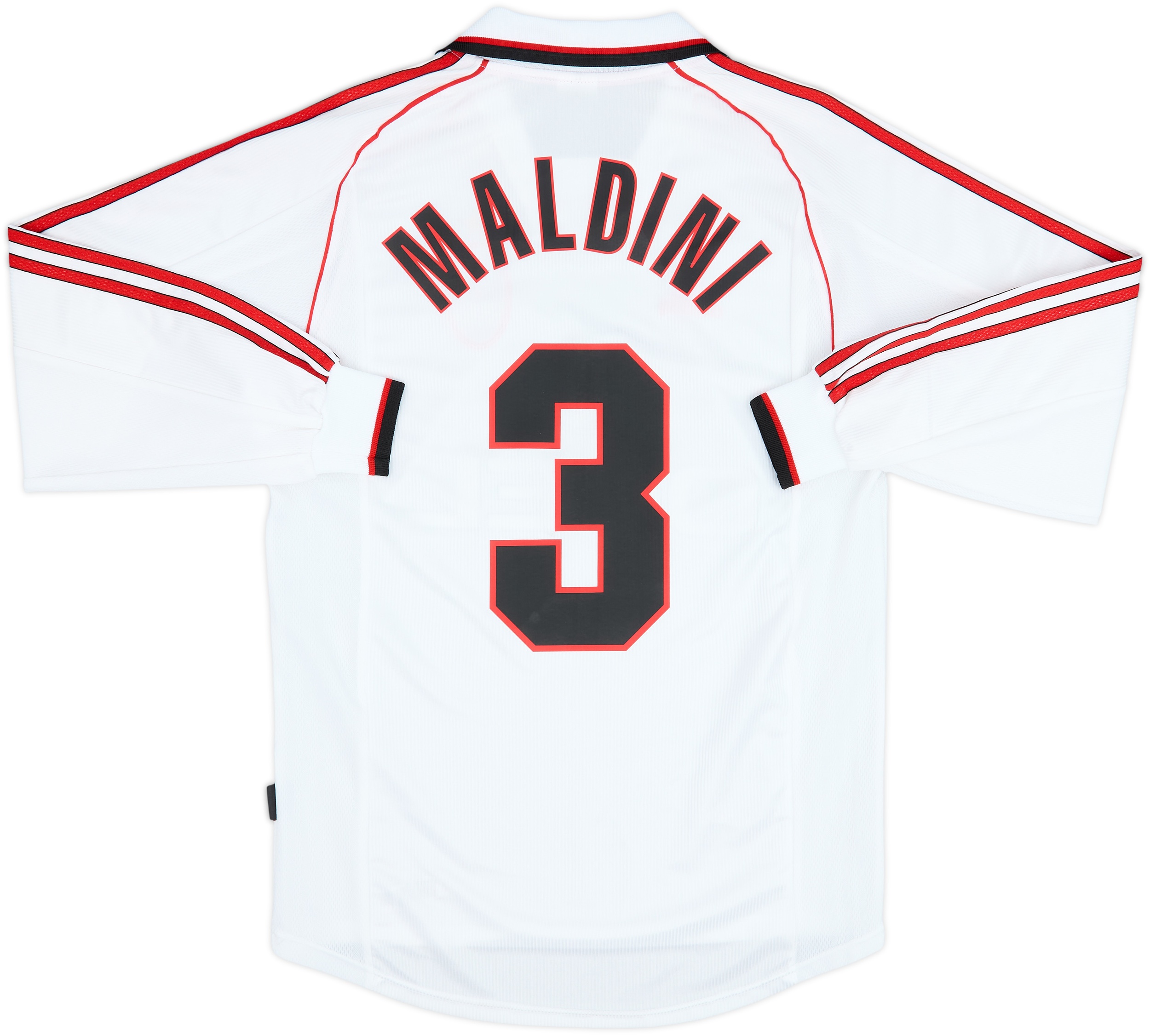 1998-99 AC Milan Away L/S Shirt Maldini #3 - 8/10 - (L)