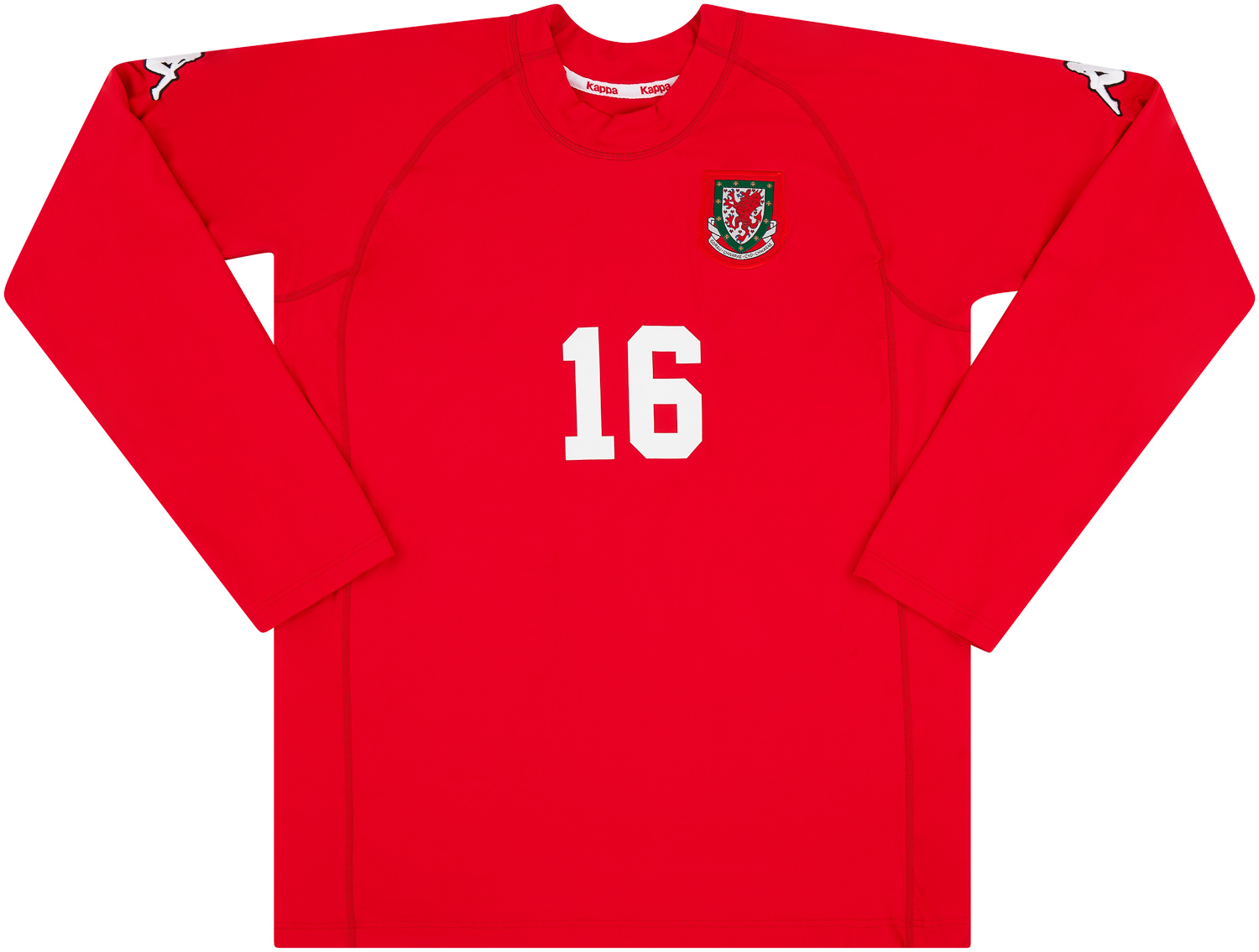 2000-01 Wales Match Issue Home L/S Shirt #16