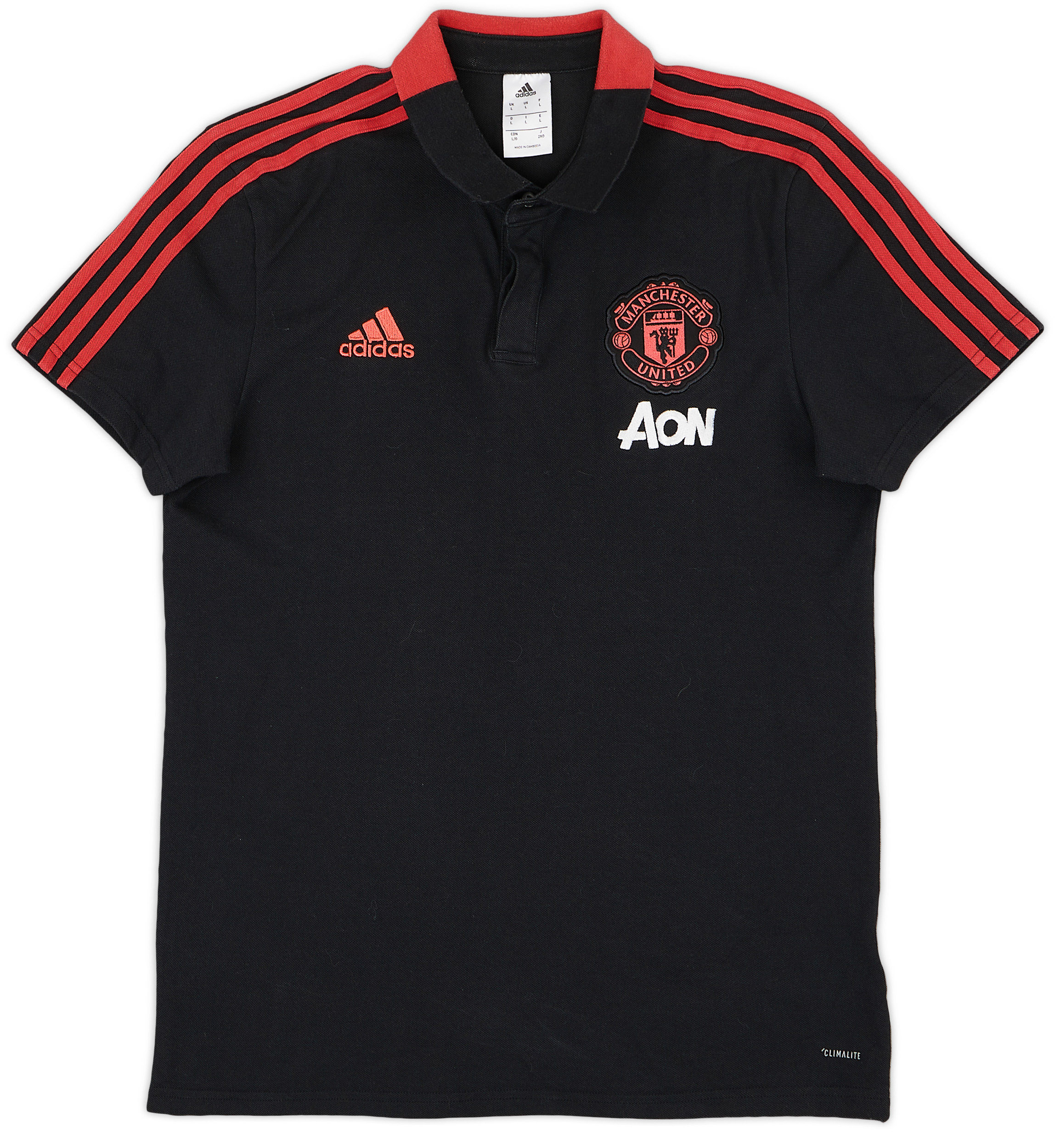 2018-19 Manchester United adidas Polo Shirt - 9/10 - (L)