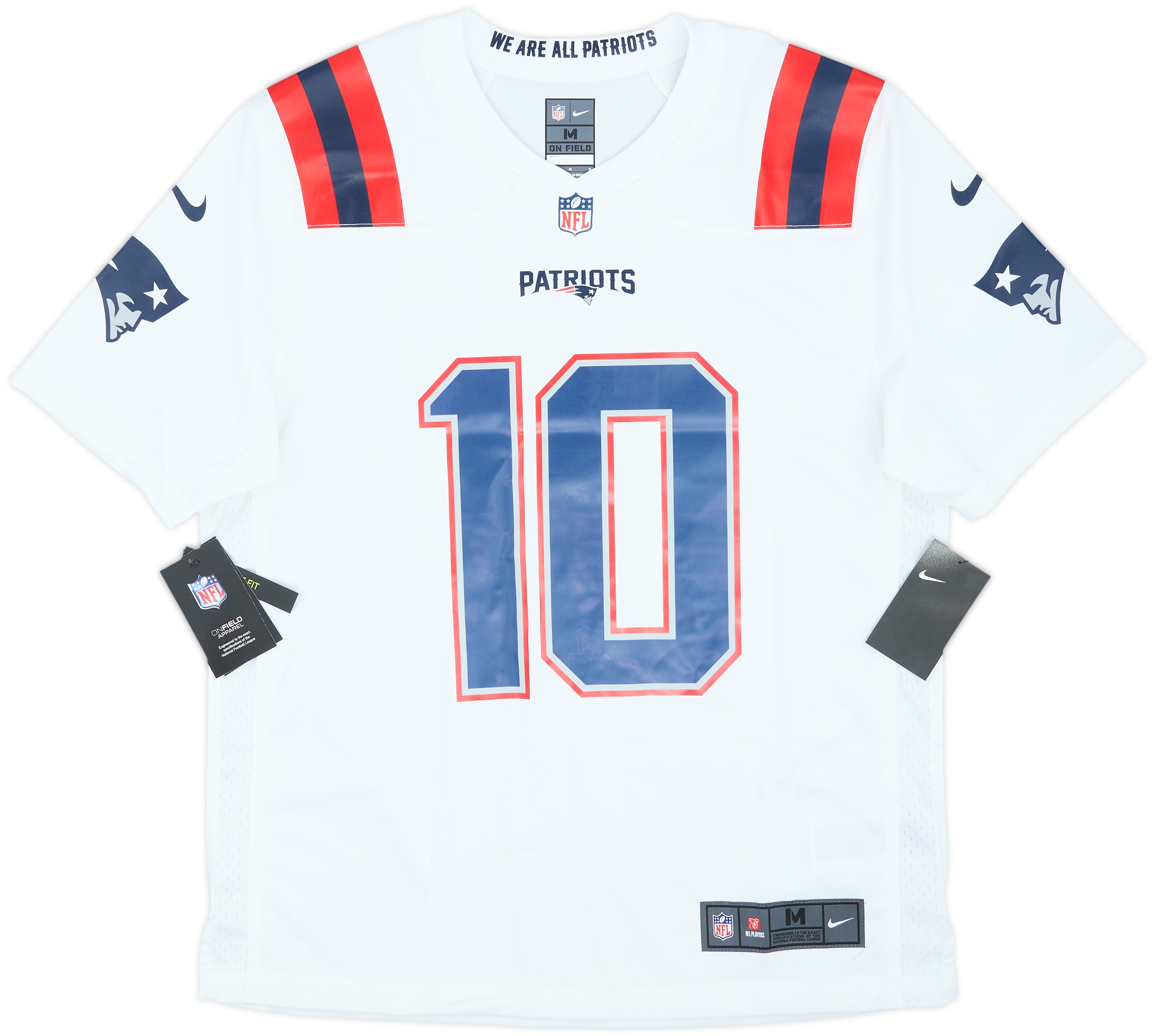2021-23 New England Patriots Jones #10 Nike Game Away Jersey (M)