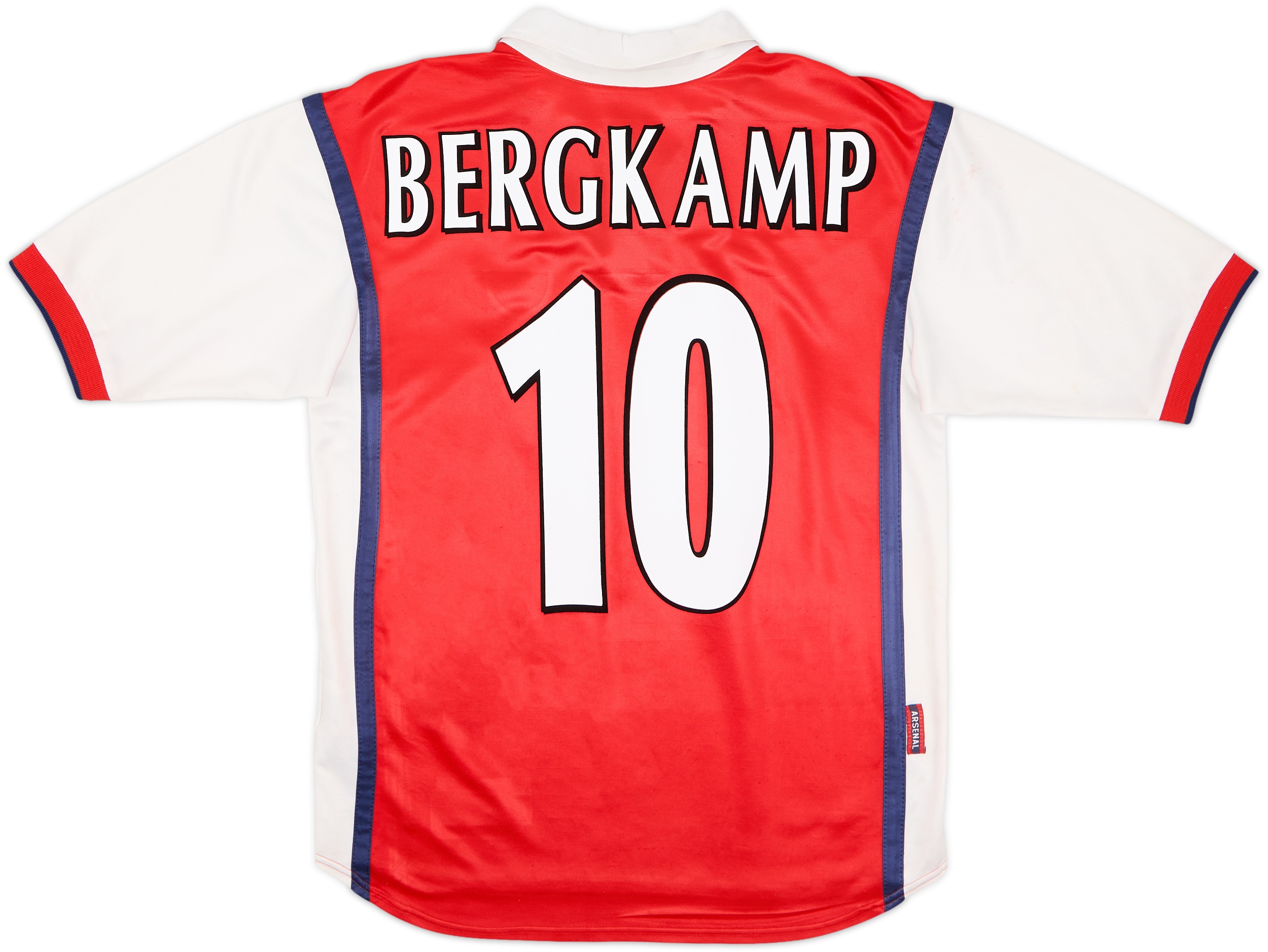 1998-99 Arsenal Home Shirt Bergkamp #10 - 7/10 - (XL.Boys)