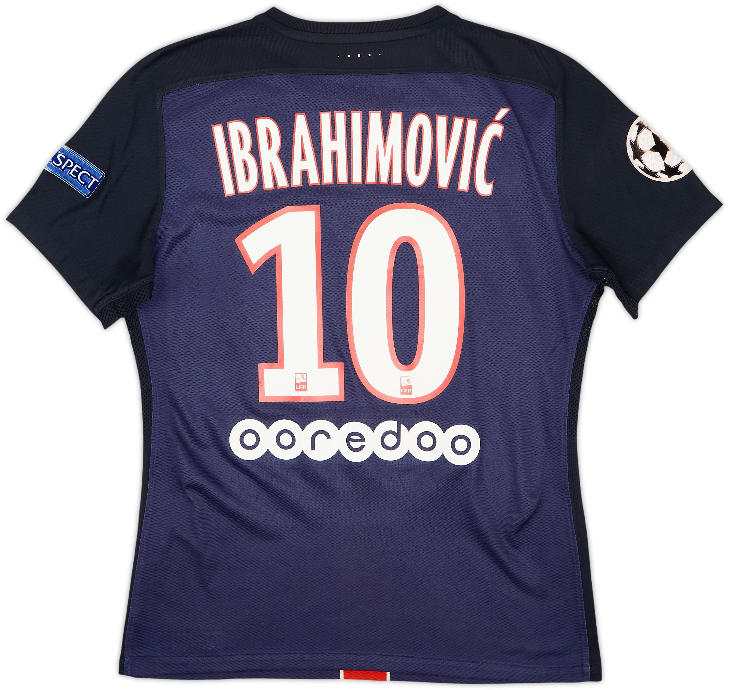 2015-16 Paris Saint-Germain Player Issue Home Shirt Ibrahimovic