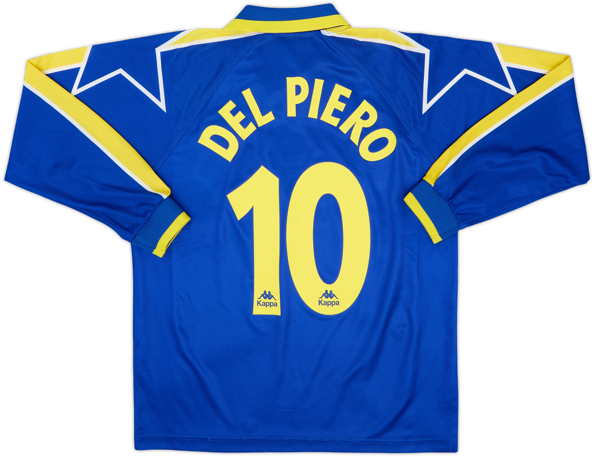 【レア当時物】Kappa ユベントス ホームジャージ DEL PIERO 10 1996-97 Juventus Away L/S Shirt Del Piero #10 - 7/10 - (L)