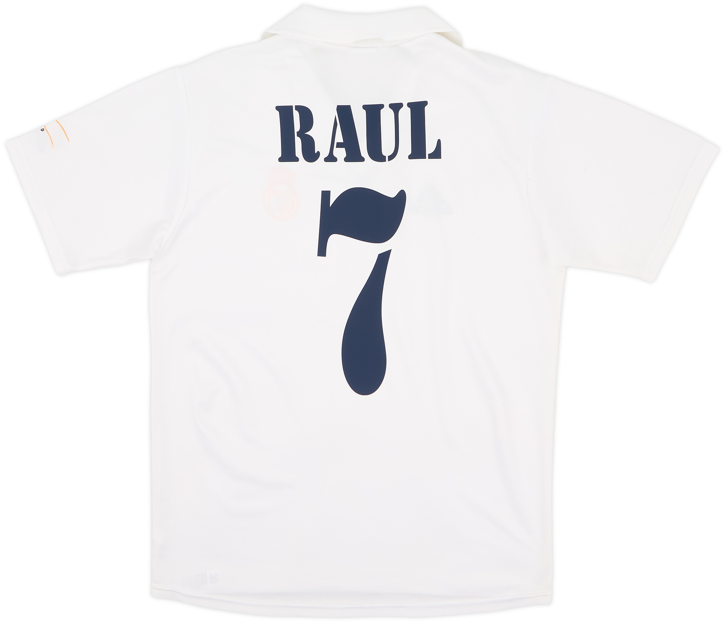 2001 Real Madrid Home Shirt Raul #7 - 9/10 - (XL.Boys)