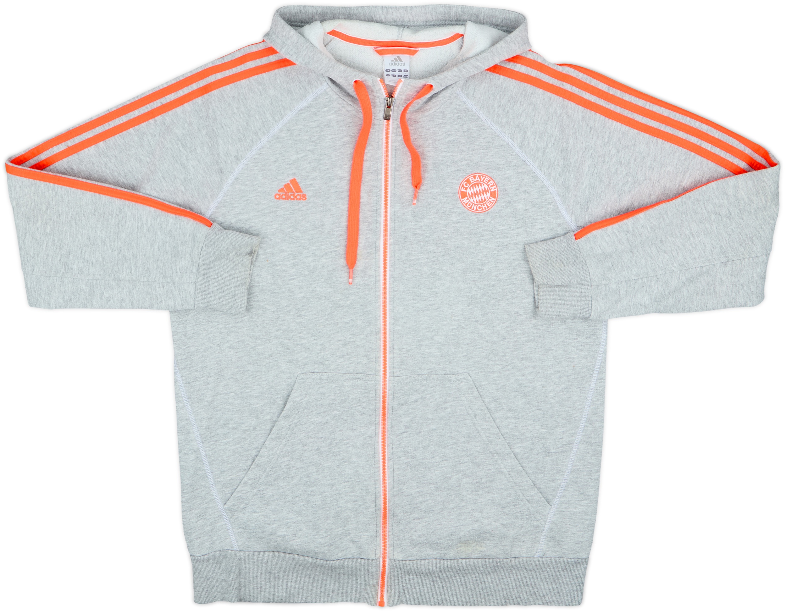 2012-13 Bayern Munich adidas Hooded Sweat Top - 8/10 - (L)