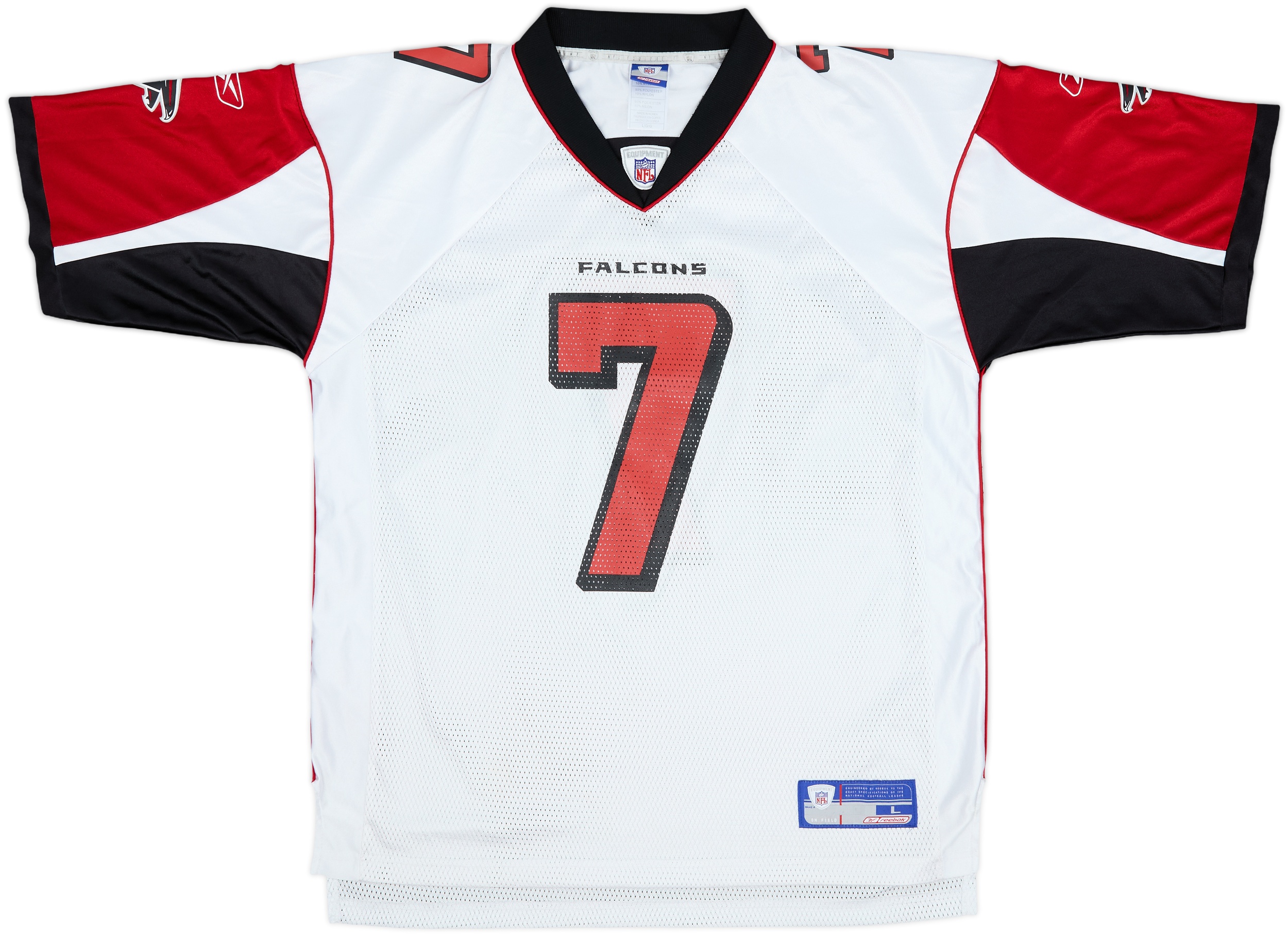 2003-04 Atlanta Falcons Vick #7 Reebok On Field Away Jersey - 9/10