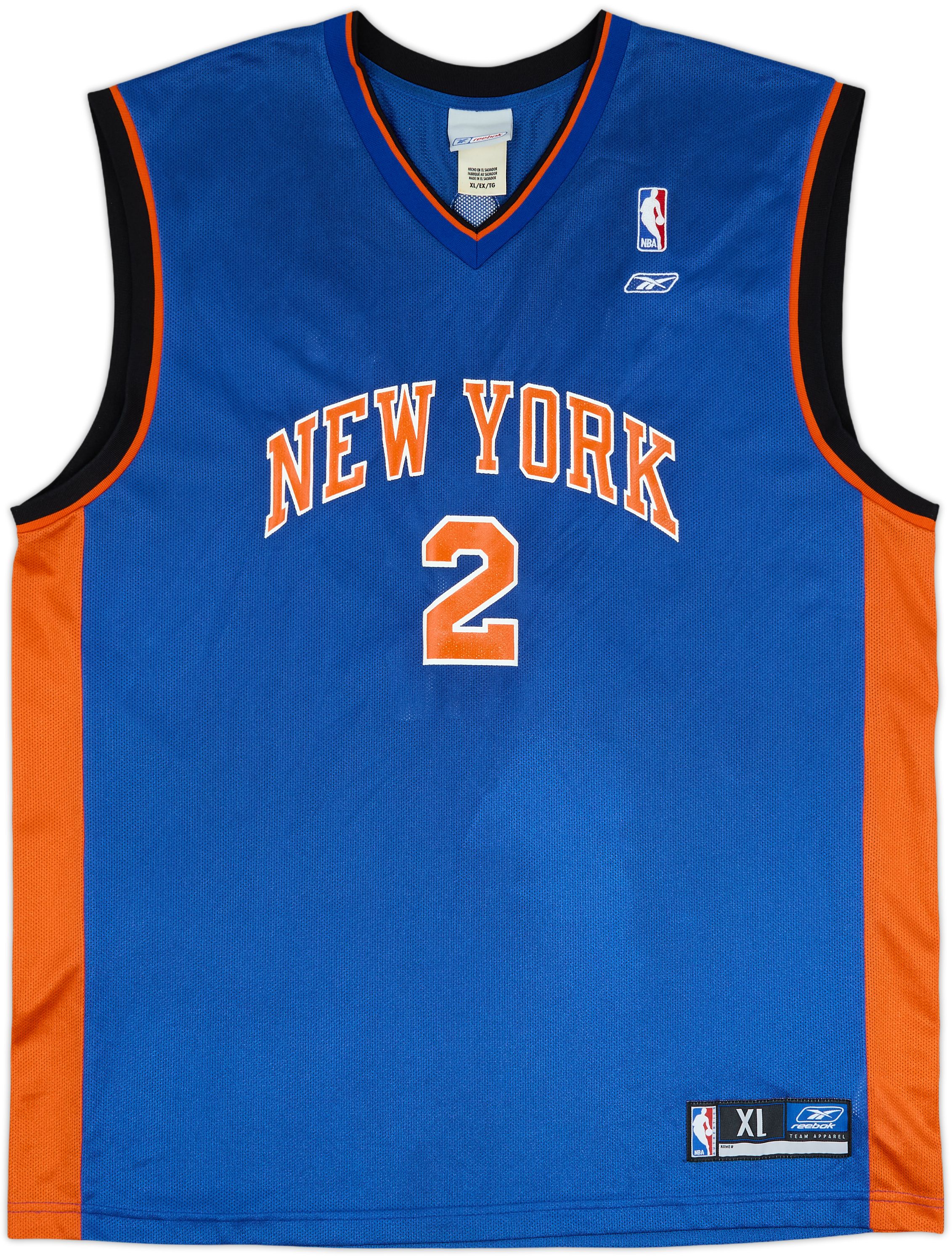 2003-04 New York Knicks Van Horn #2 Reebok Away Jersey - 6/10 - (XL)