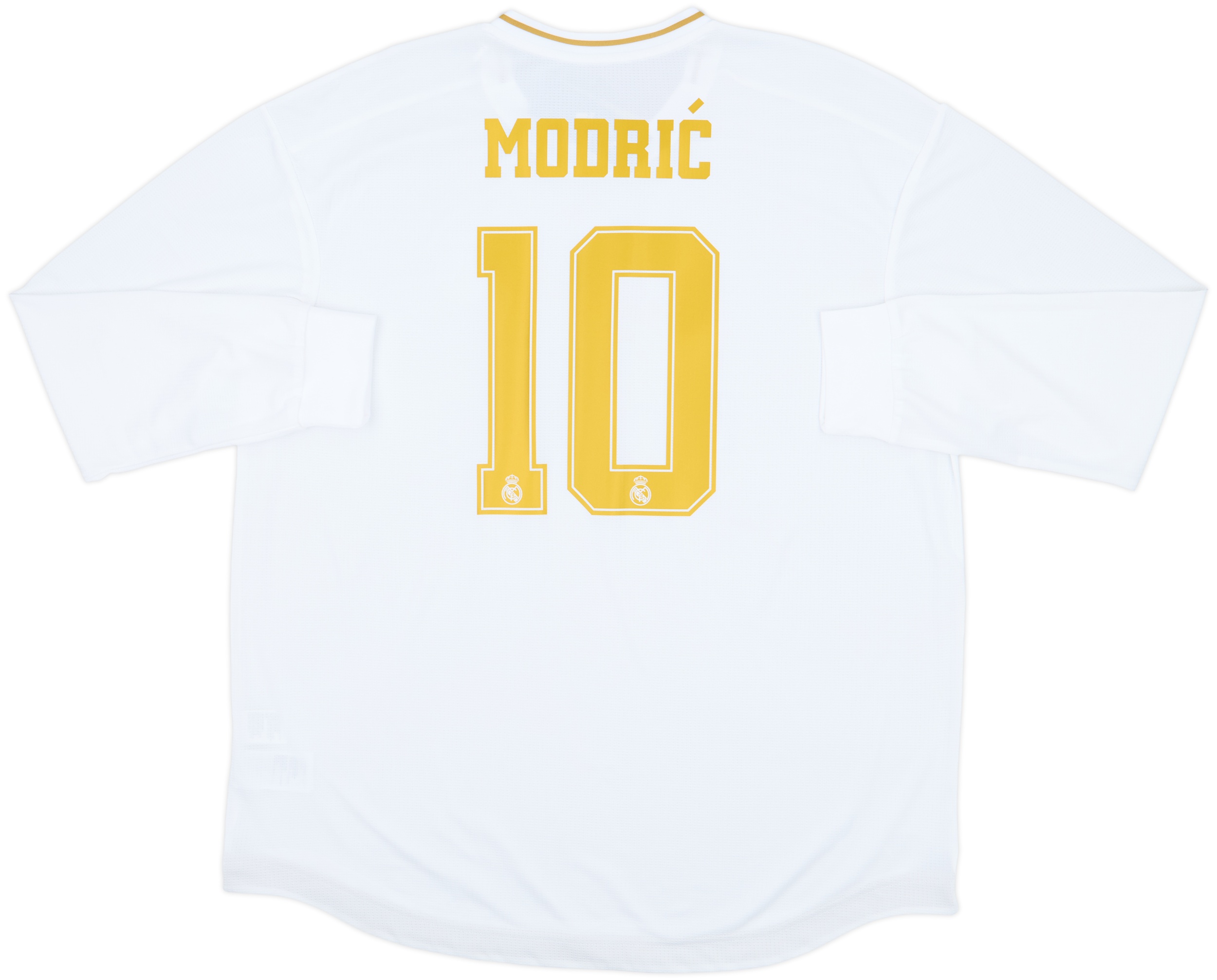 Real Madrid MODRIĆ 10 長袖ジャージ 2019-20 Real Madrid Authentic Home L/S Shirt Modric #10 (XXL)
