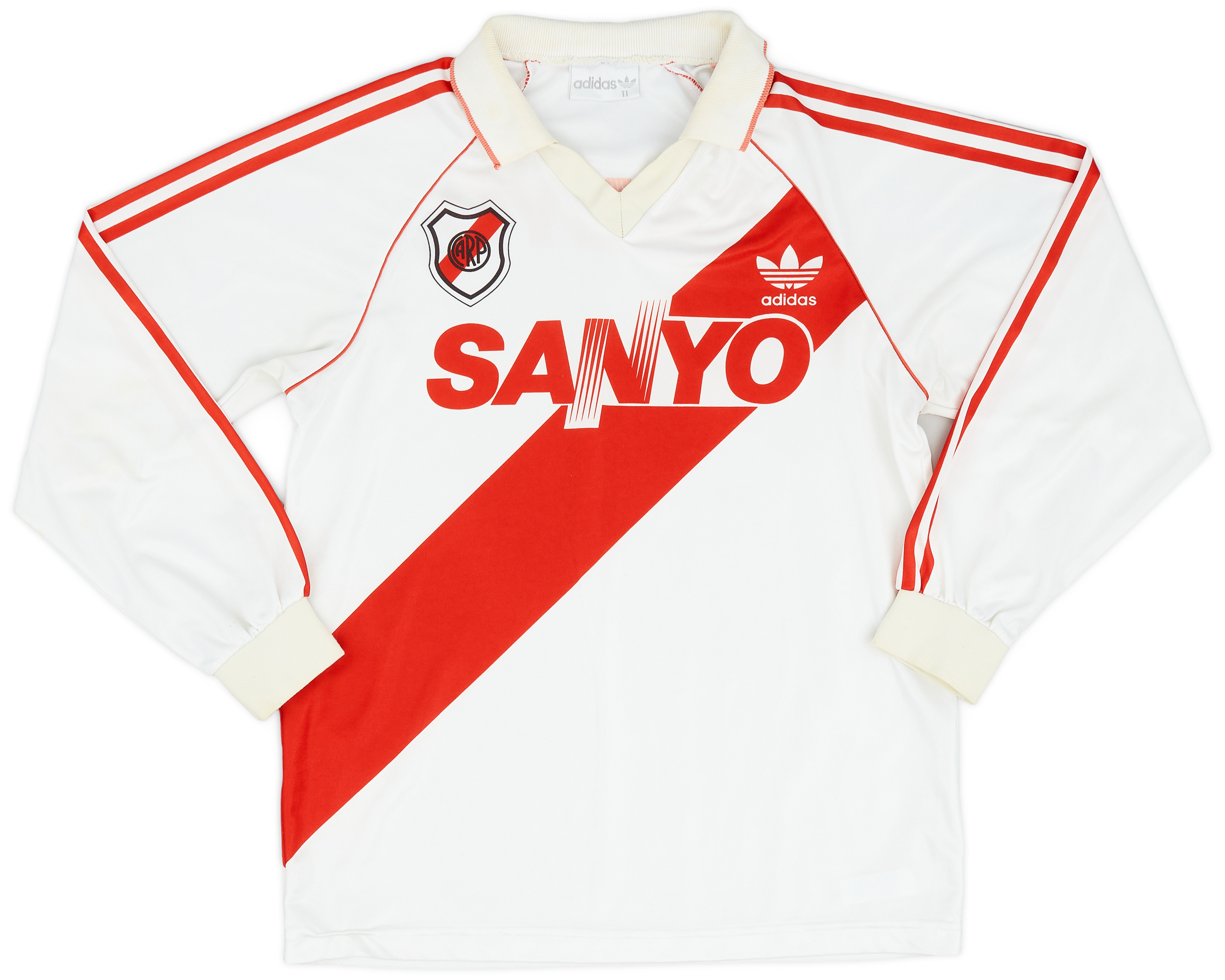 1992-94 River Plate Home L/S Shirt - 8/10 - (S)