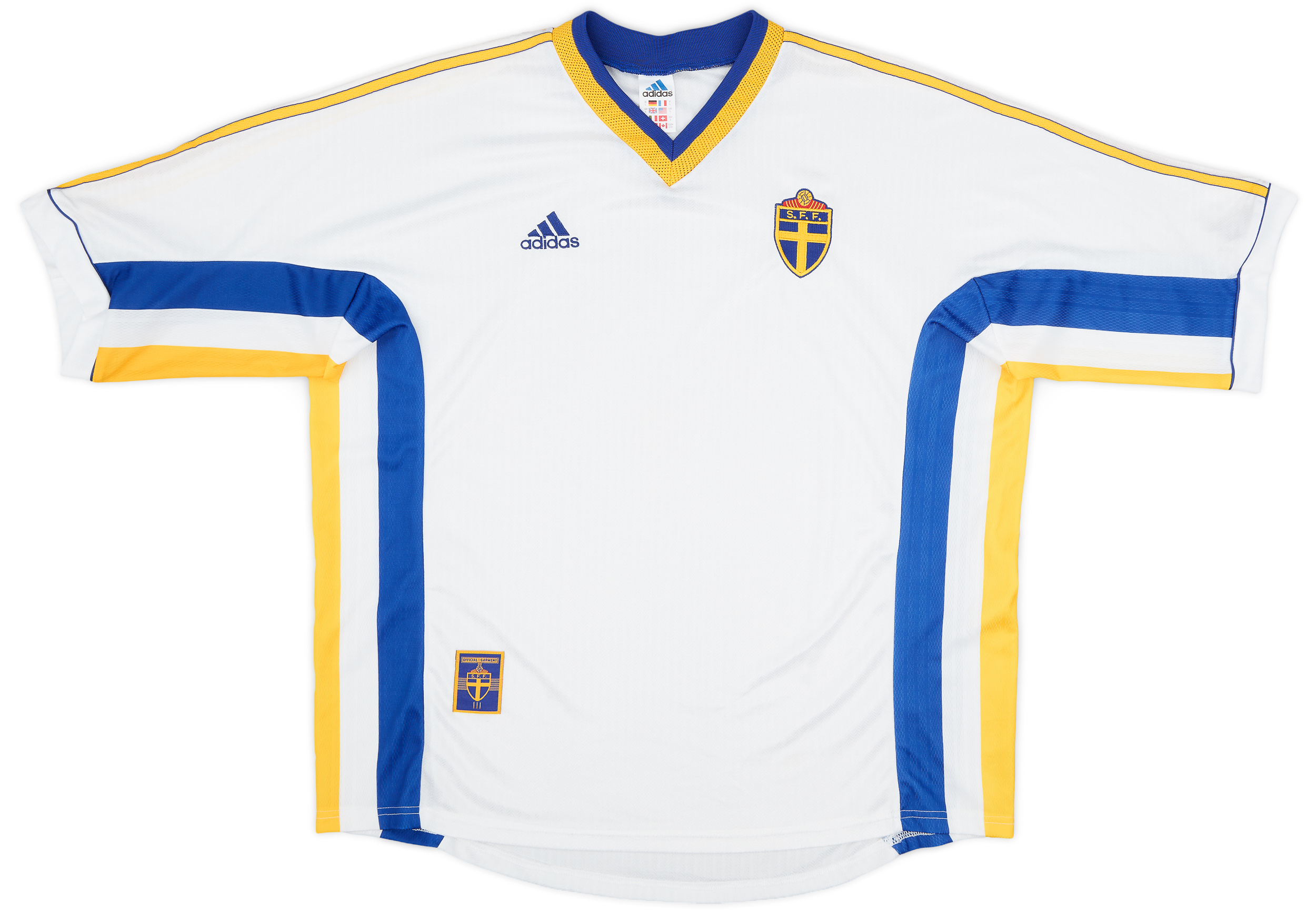 adidas スウェーデン代表 1998年ホームシャツ Lサイズ adidas スウェーデン代表 1998年ホームシャツ Lサイズ
