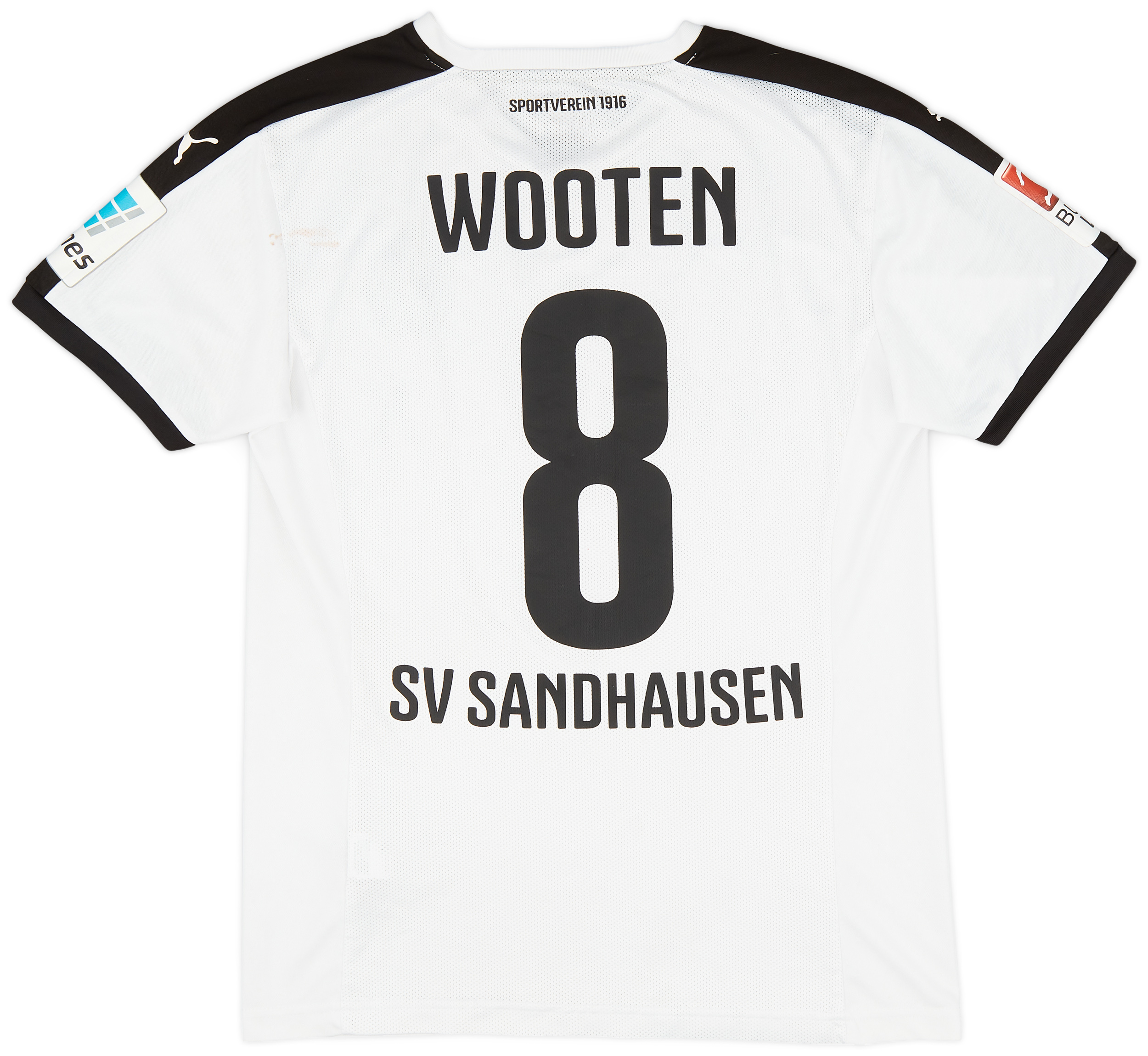2015-16 Sandhausen Away Shirt Wooten #8 - 7/10 - (M)