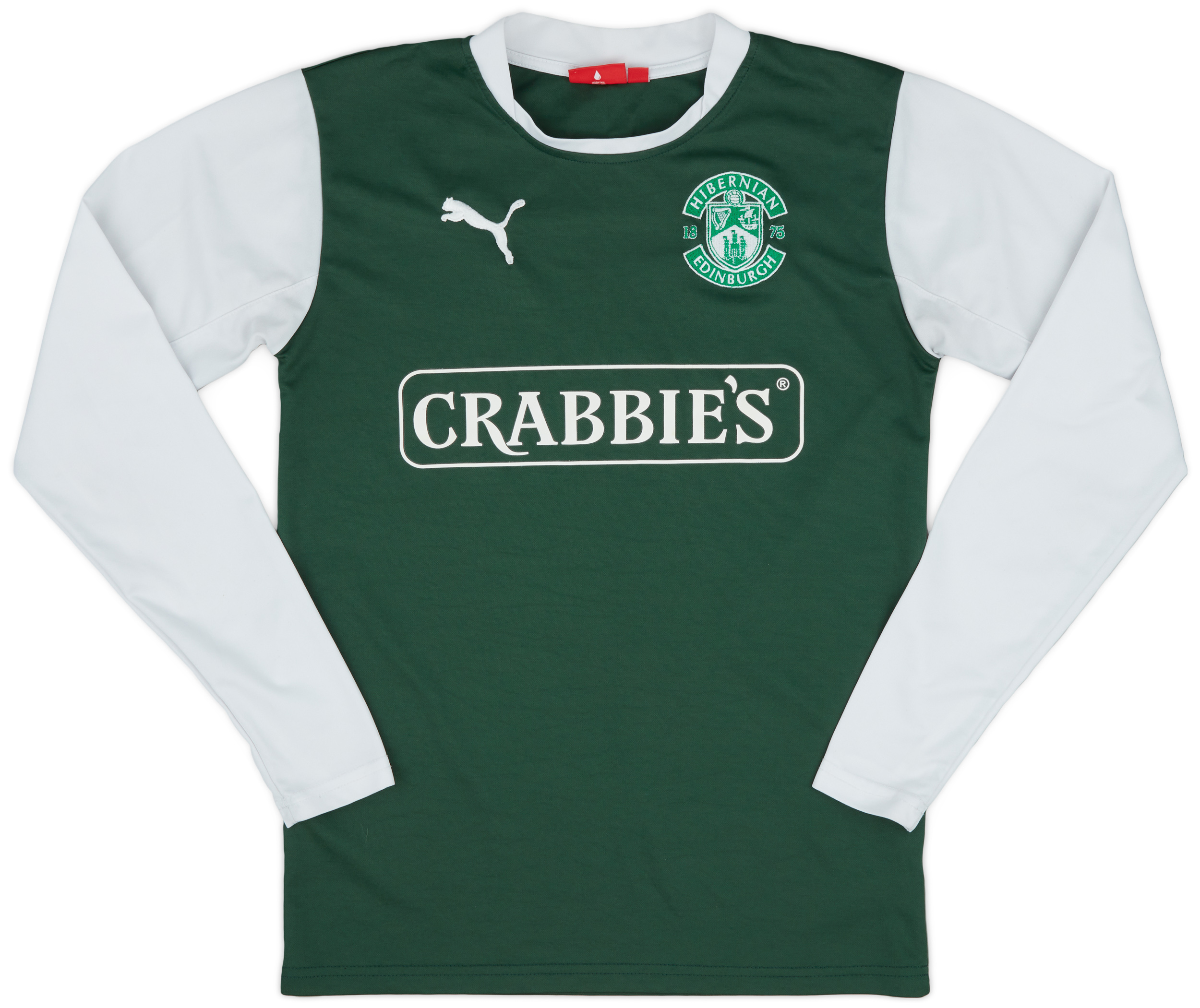 2012-13 Hibernian Home L/S Shirt - 7/10 - (S)