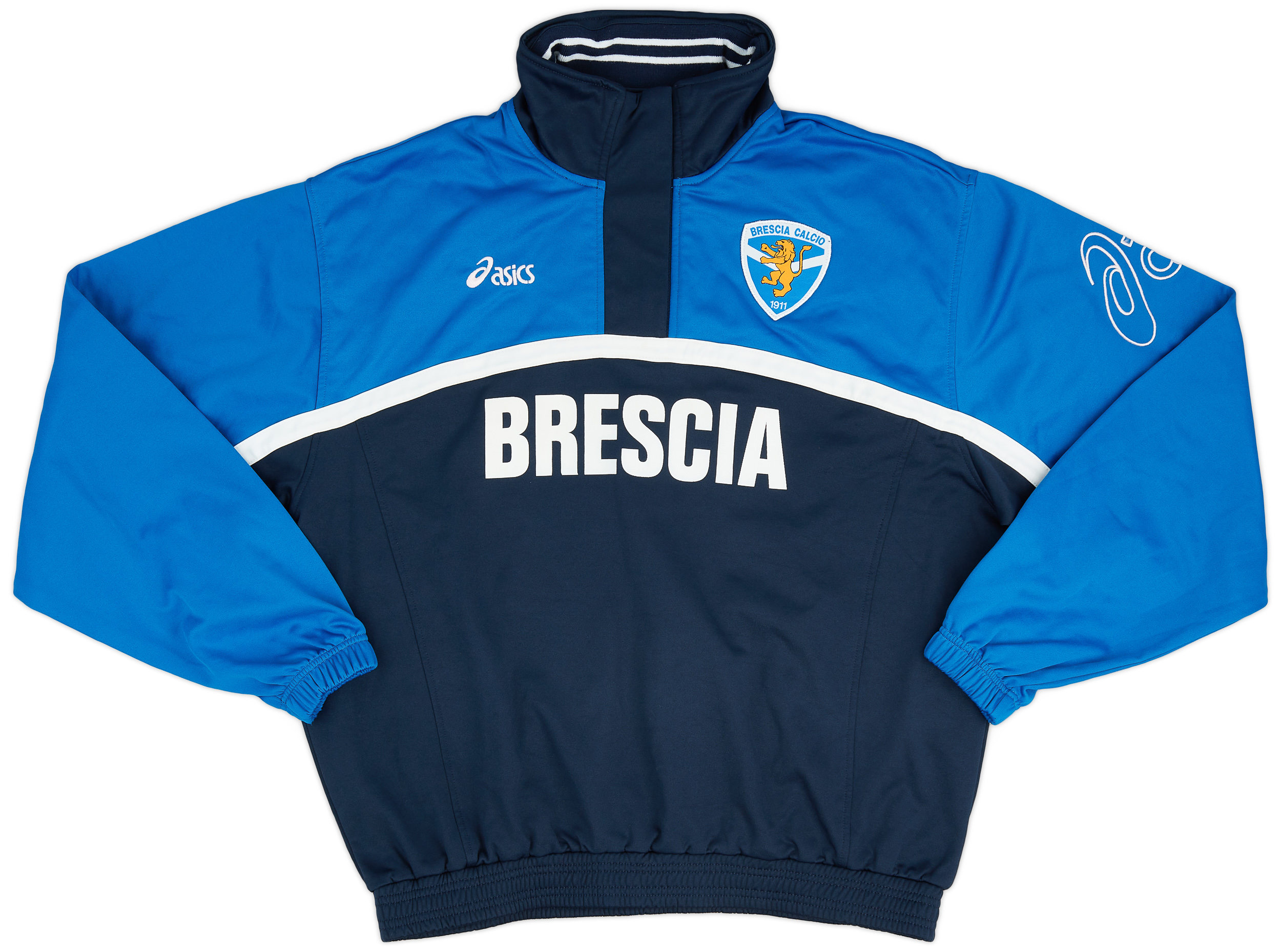 2007 08 Brescia Asics 1 4 Zip Track Jacket 9 10 XL