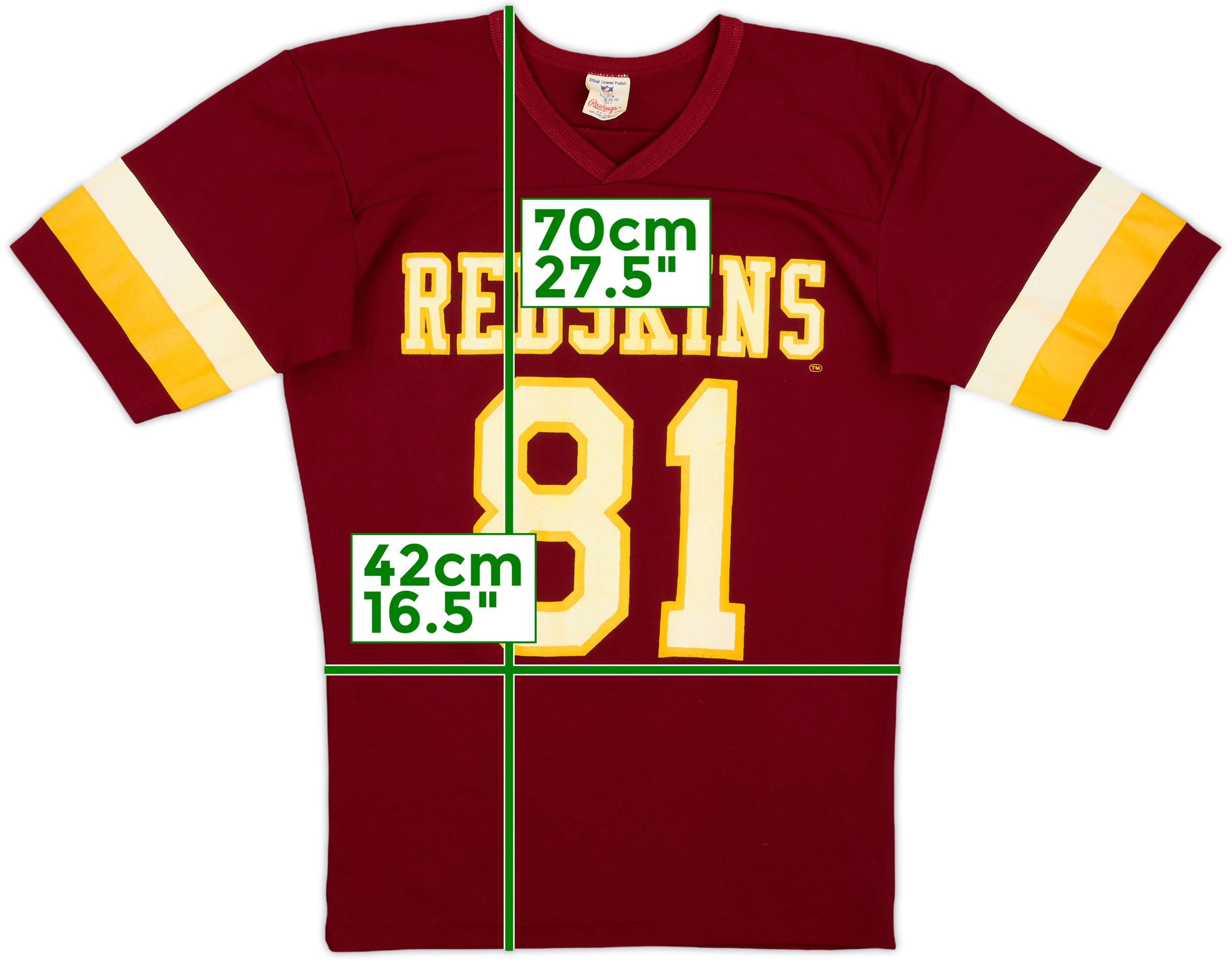 1983-89 Washington Redskins Monk #81 Rawlings Home Jersey