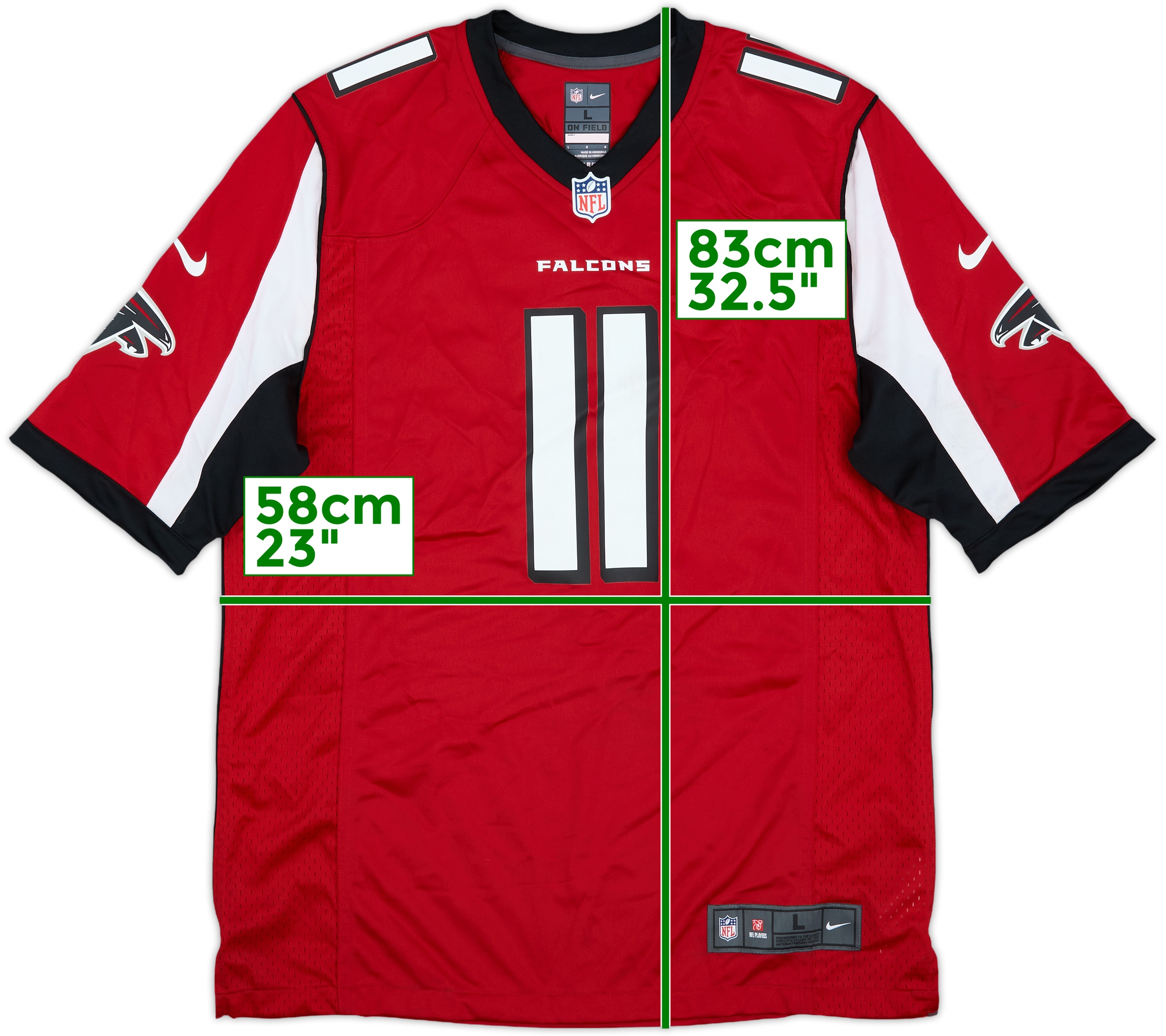 ATLANTA YOUNG ユニフォーム 11 Mサイズ NFL 2025 ATLANTA FALCONS JULIO JONES #11 HOLO Licensed