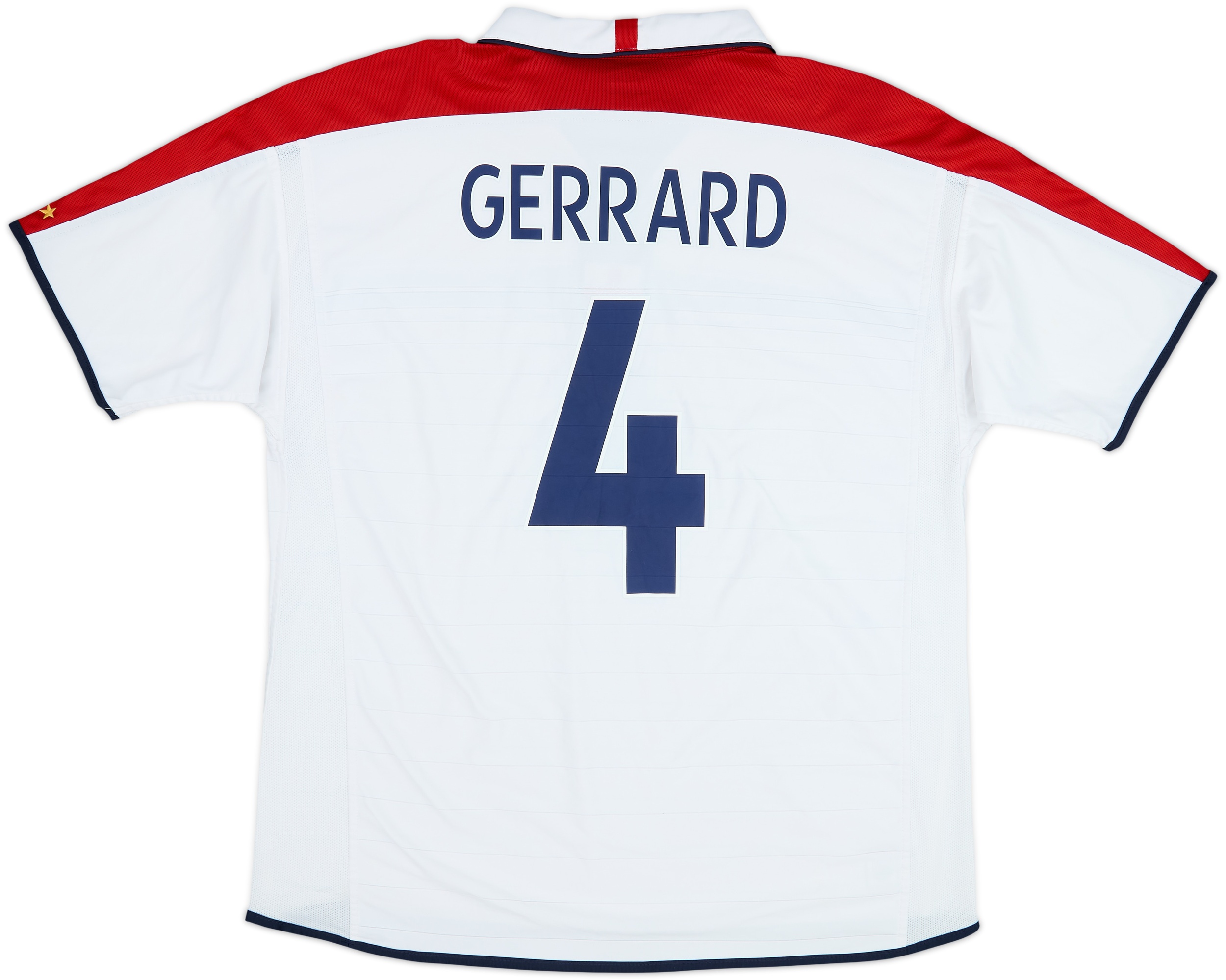 2003-05 England Home Shirt Gerrard #4 - 5/10 - (XXL)