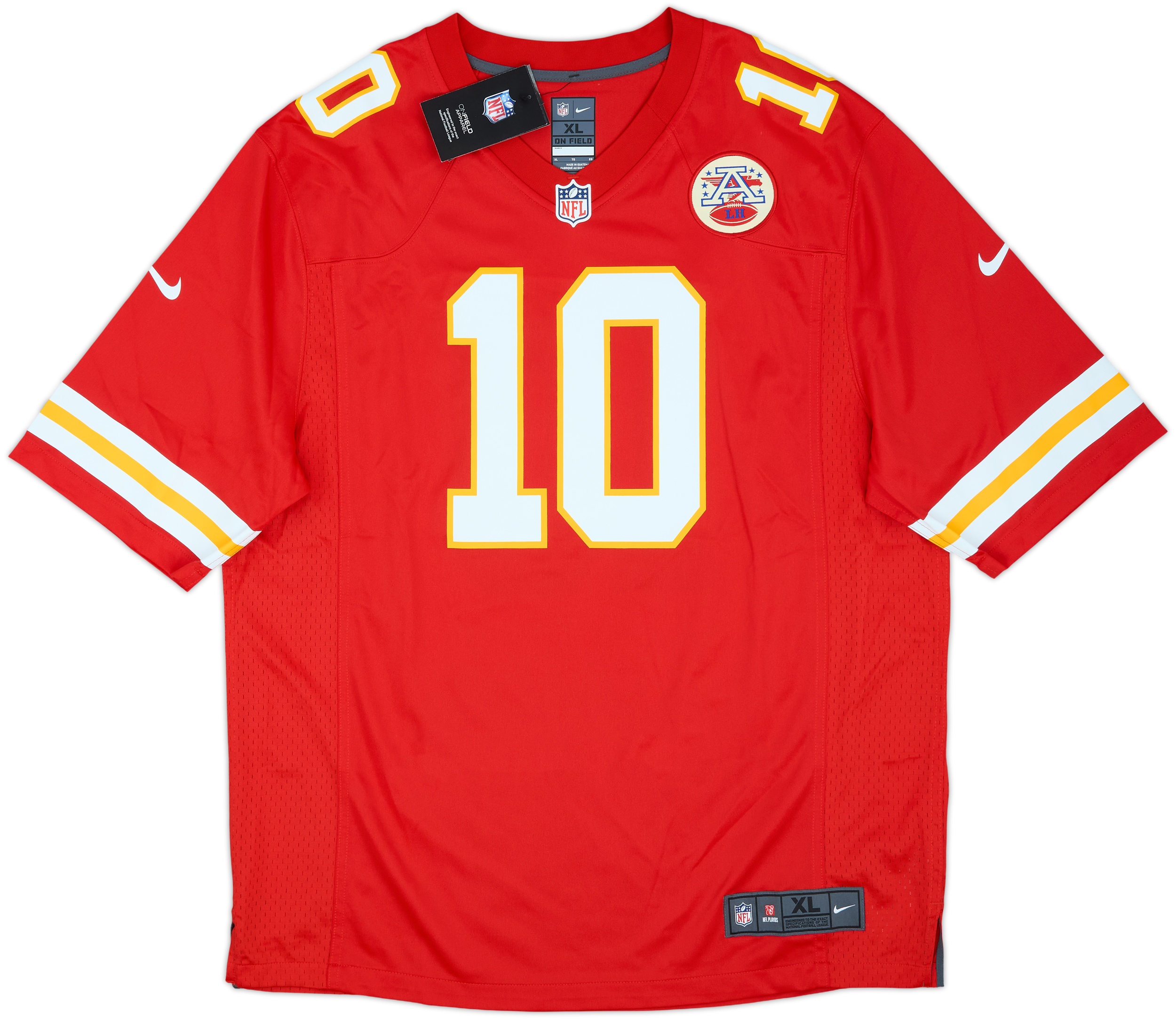 2016-21 Kansas City Chiefs Hill #10 Nike Game Home Jersey (XL)