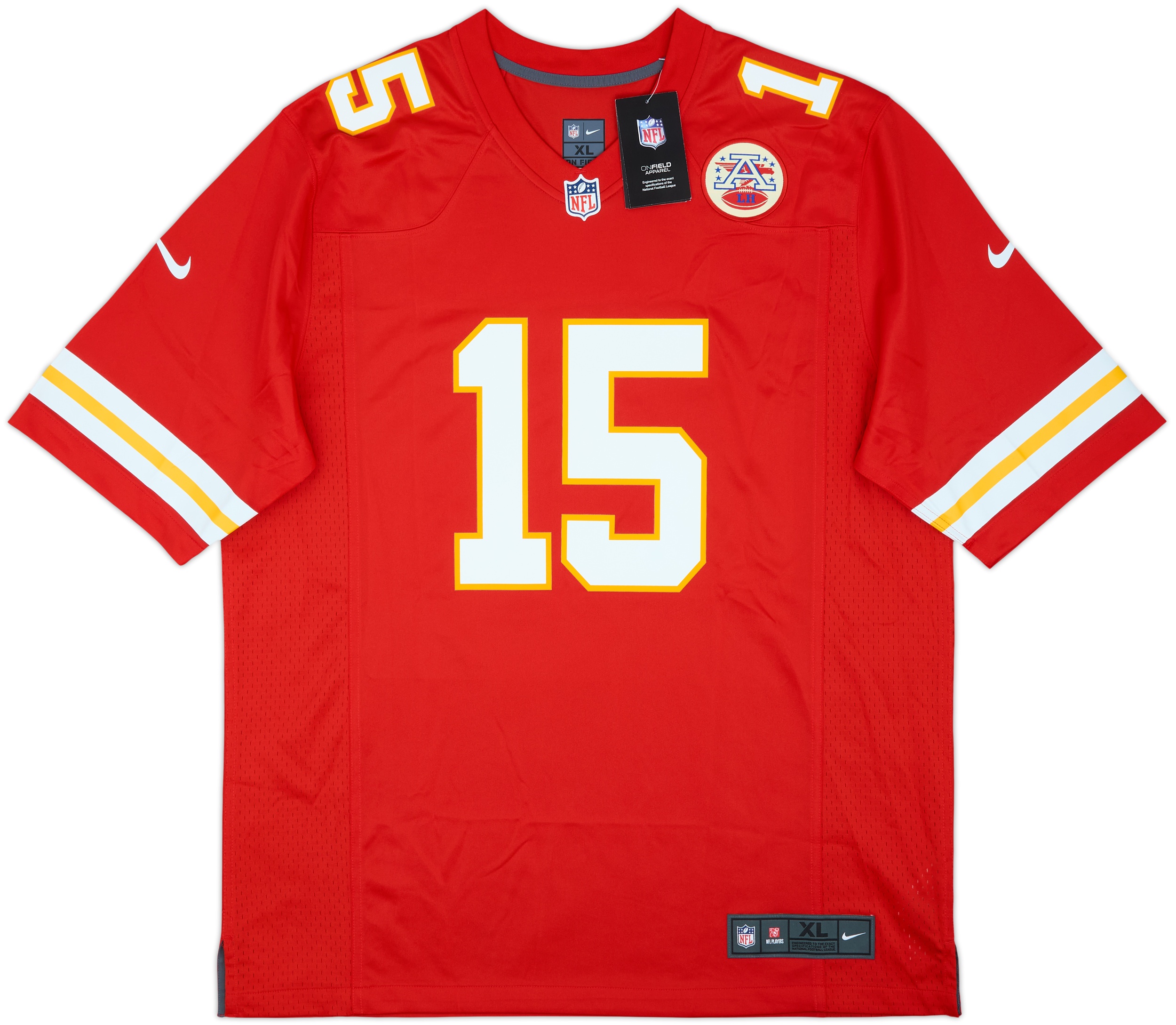 2017-25 Kansas City Chiefs Mahomes #15 Nike Game Home Jersey (XL)