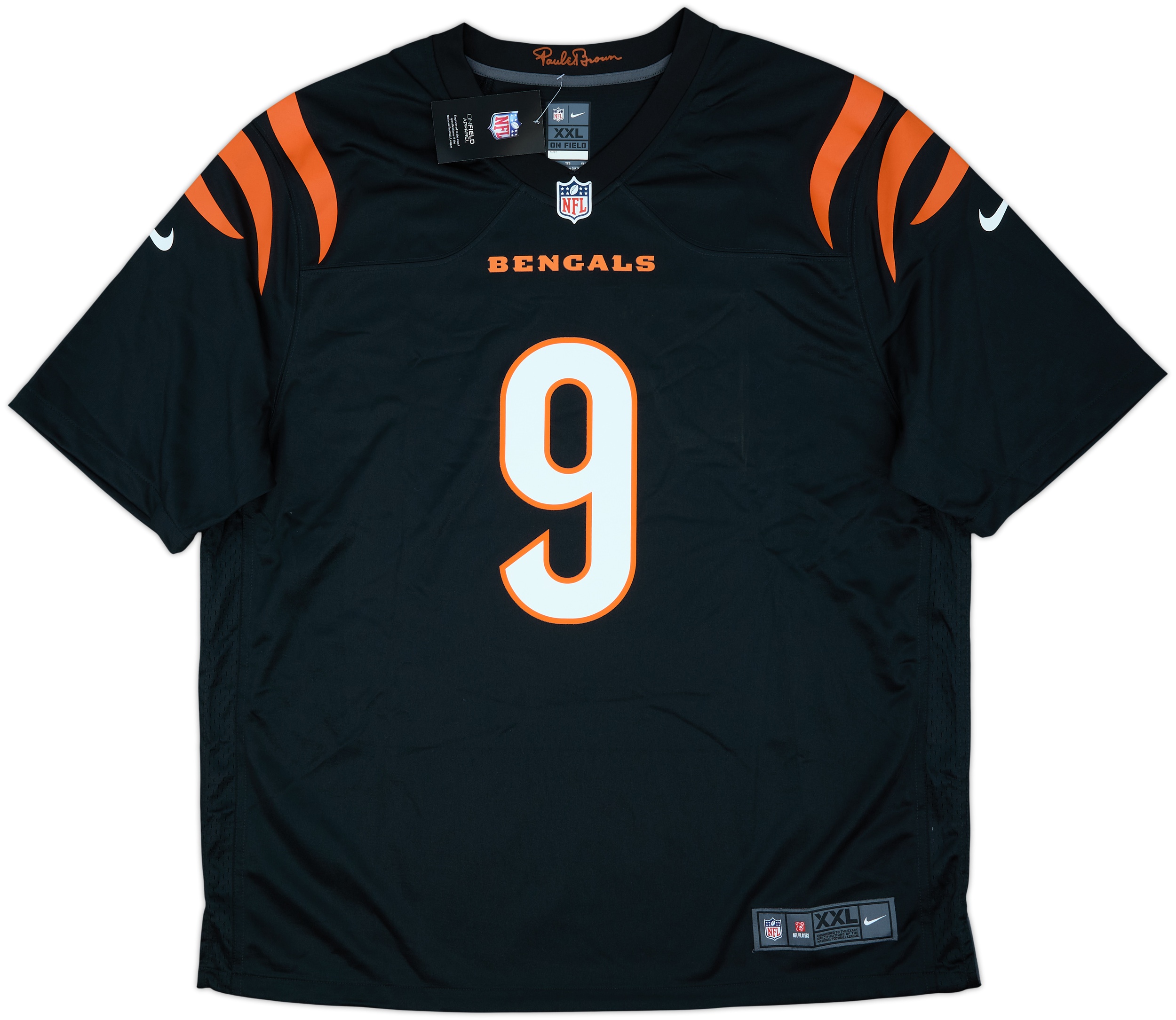 2021-25 Cincinnati Bengals Burrow #9 Nike Game Home Jersey (XXL)
