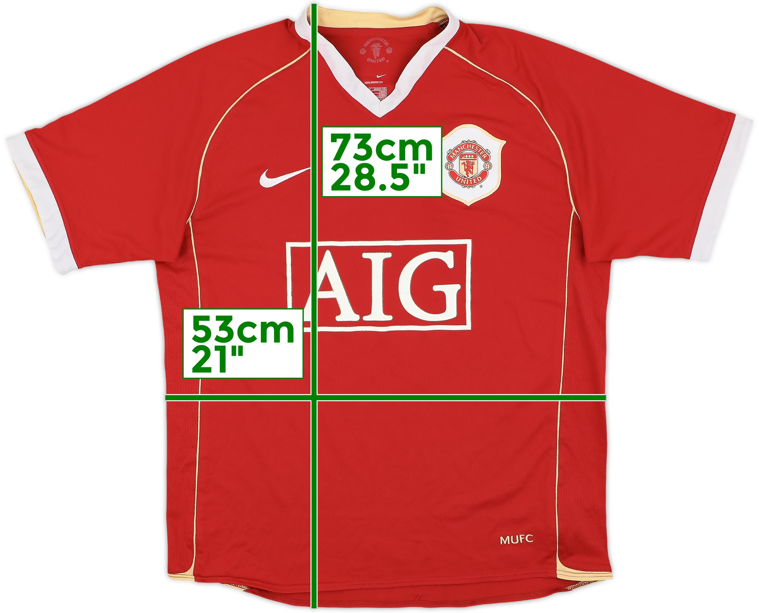 2006-07 Manchester United Home Shirt Park #13 - 5/10 - (M)