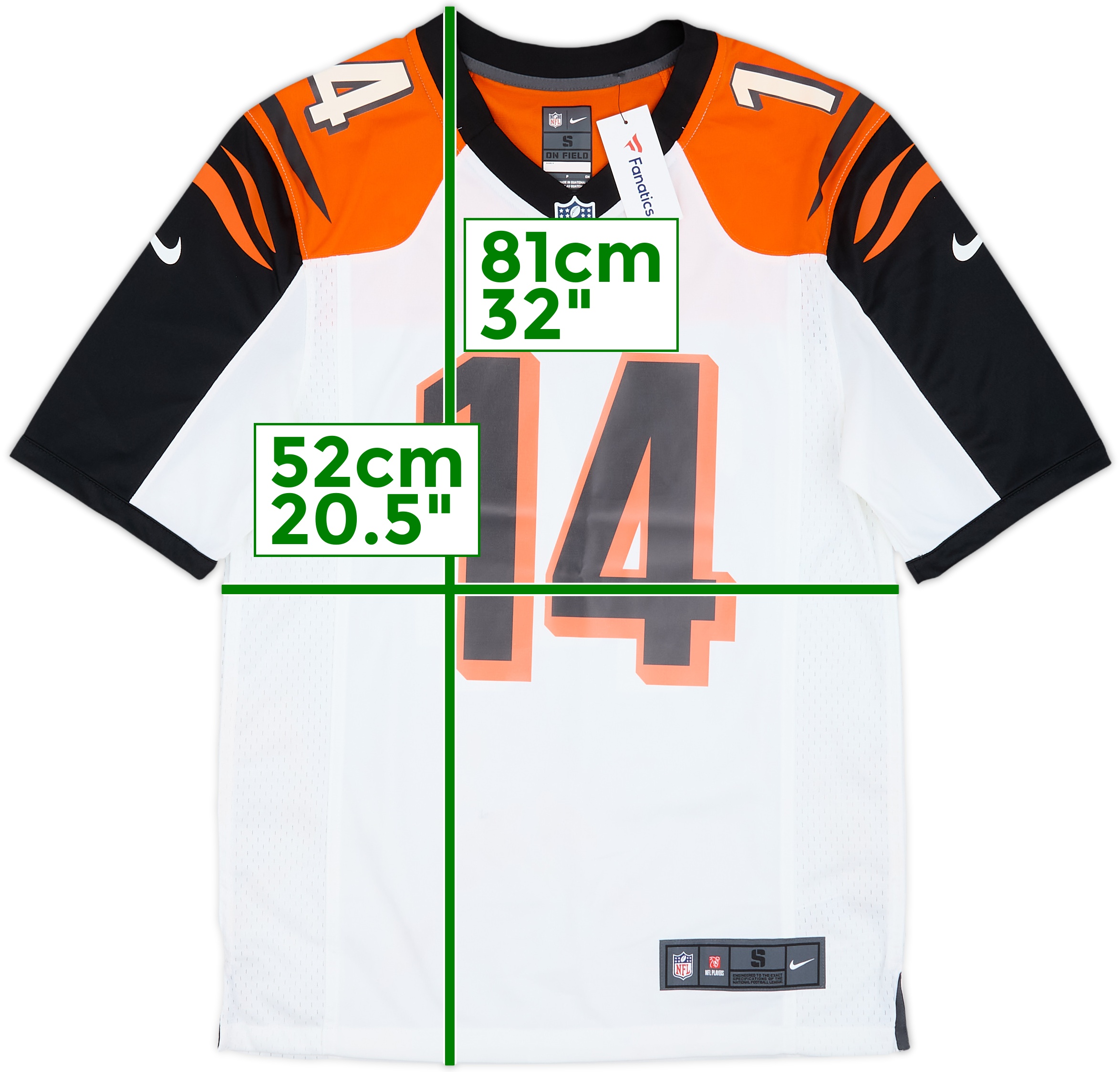 NIKE NFL CINCINNATI BENGALS DALTONゲームシャツ Nike NFL Players ANDY DALTON No. 14 CINCINNATI BENGALS On