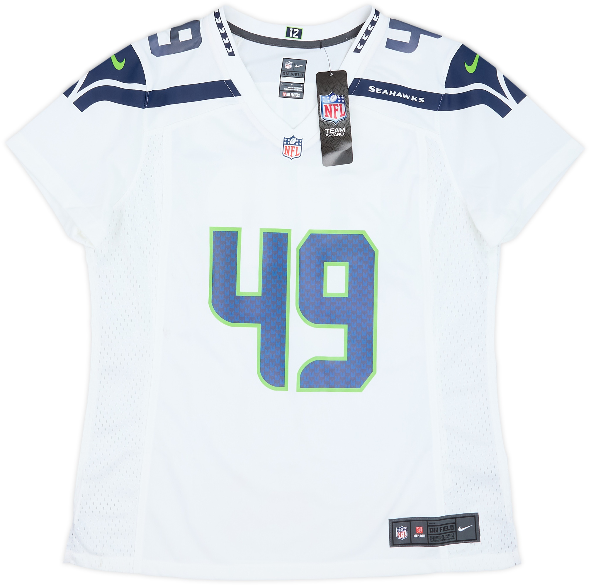 2018-20 Seattle Seahawks Griffin #49 Nike Game Away Jersey Womens (L) - Main Image