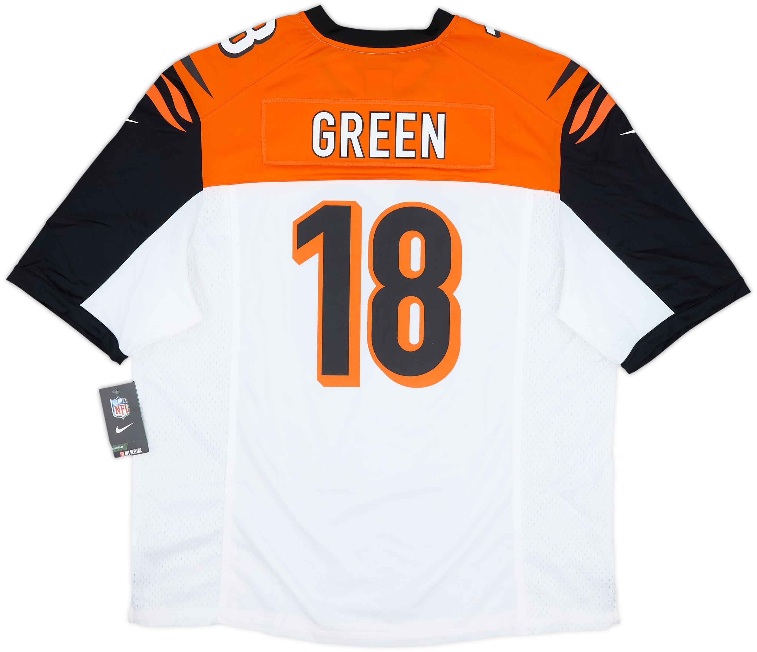 NIKE ゲームシャツ NFL Bengals GREEN 18 レプリカ XL 2012-20 Cincinnati Bengals Green #18 Nike Game Away Jersey (XXL)