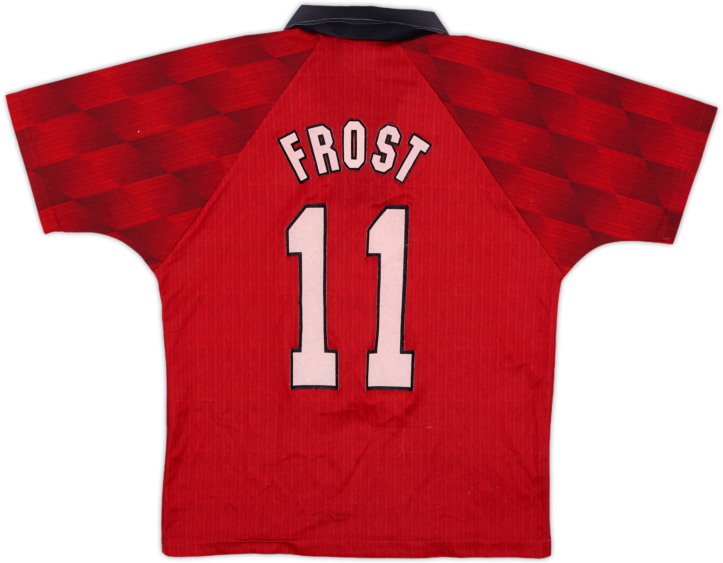 1996-98 Manchester United Home Shirt Frost #11 - 6/10 - (Y)
