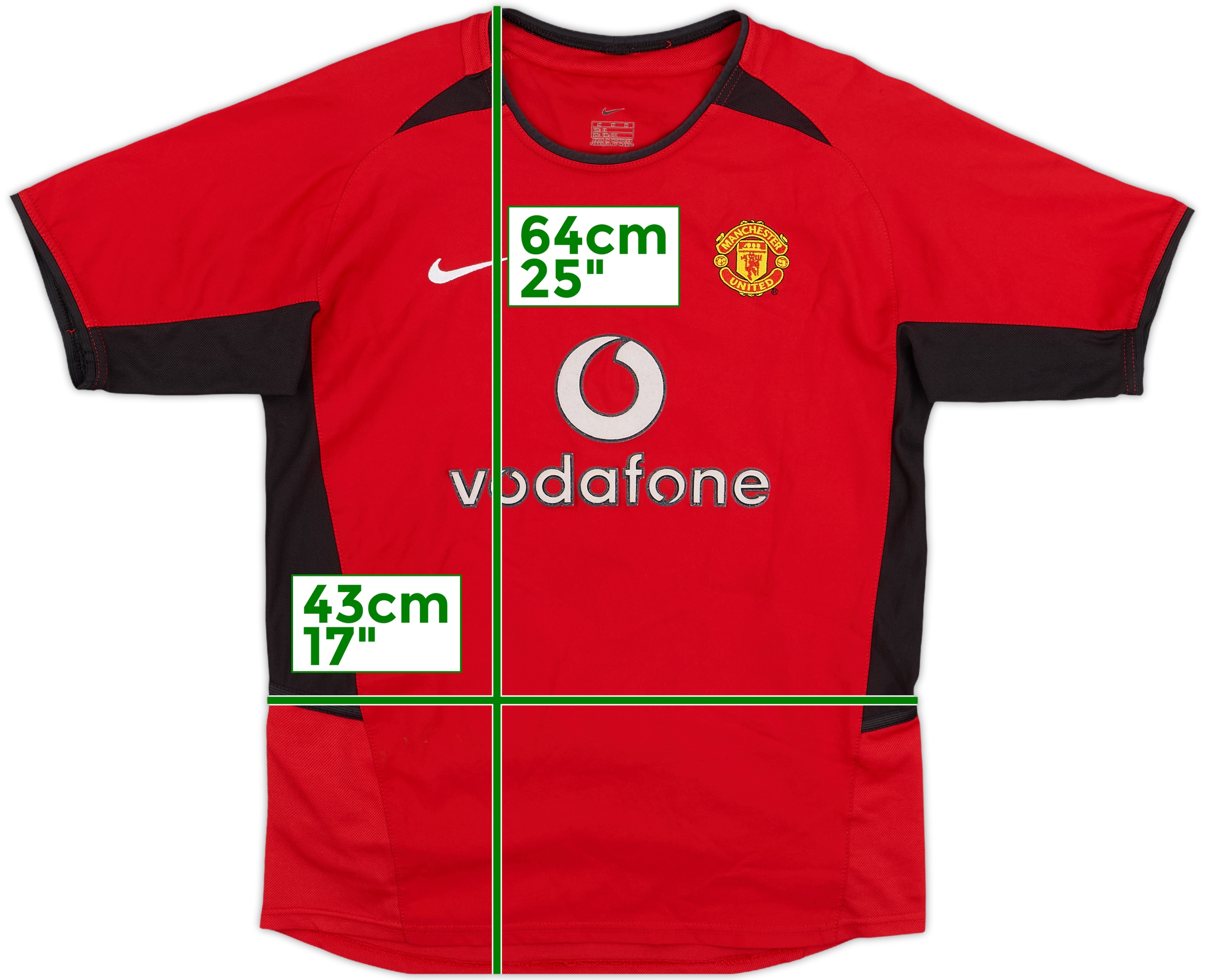 2002-04 Manchester United Home Shirt - 5/10 - (M.Boys)