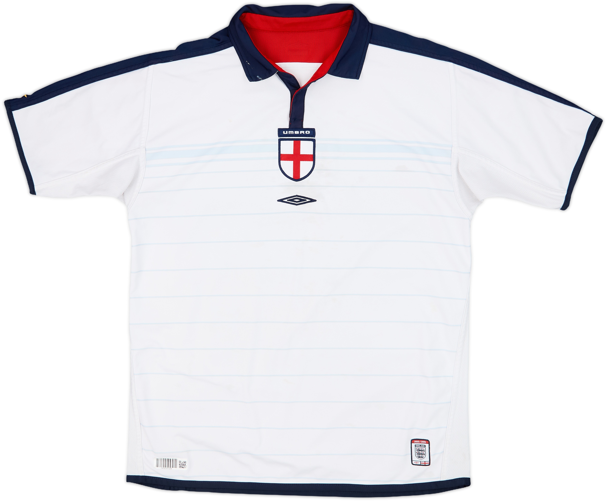 レア 2003-2005 Umbro イングランド代表 シャツ ホーム Ｌ 2003-05 England Home Shirt - 5/10 - (L)