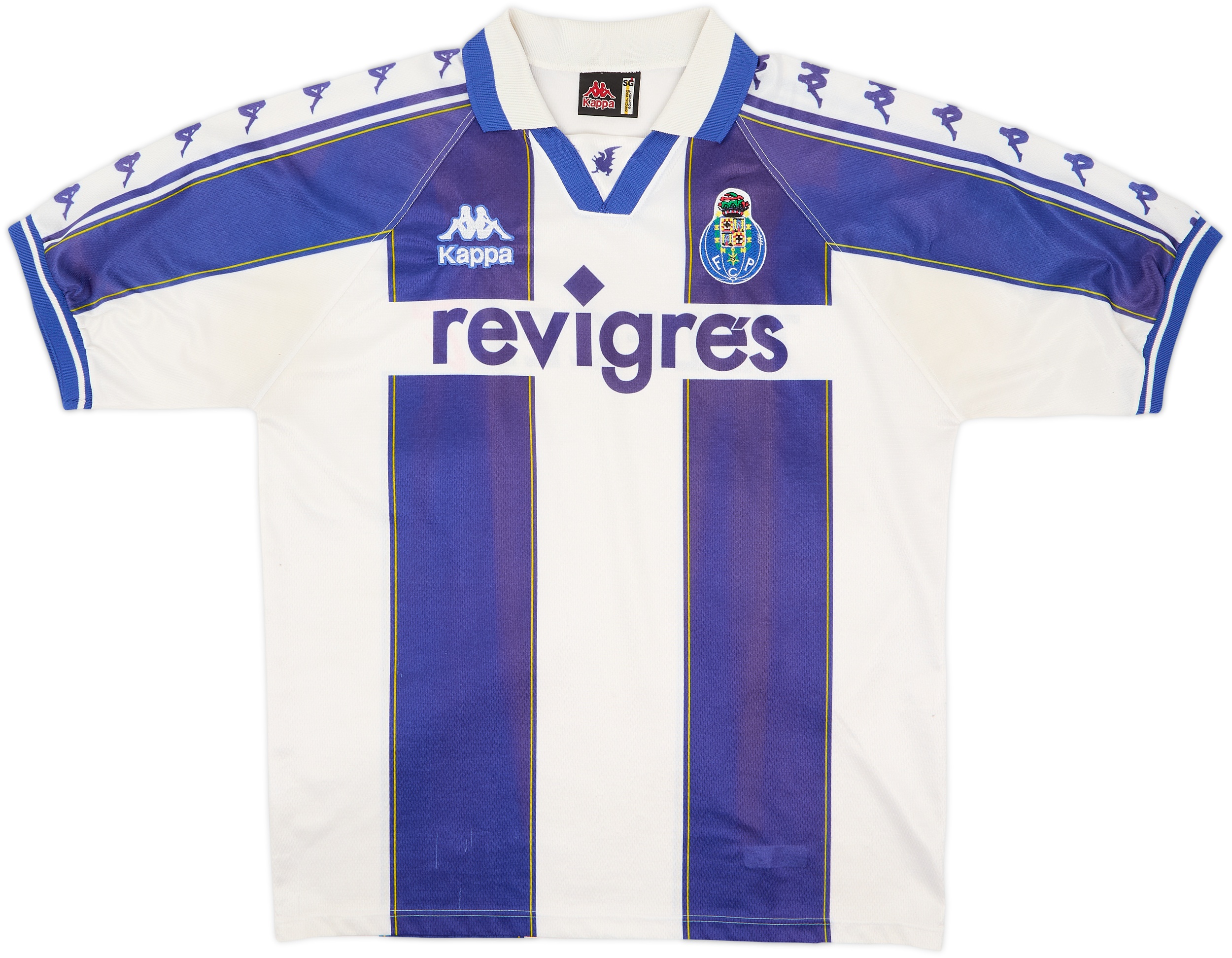 Kappa FC Porto ゲームシャツ サッカーユニフォーム 1997-99 Porto Home Shirt - 7/10 - (XL)