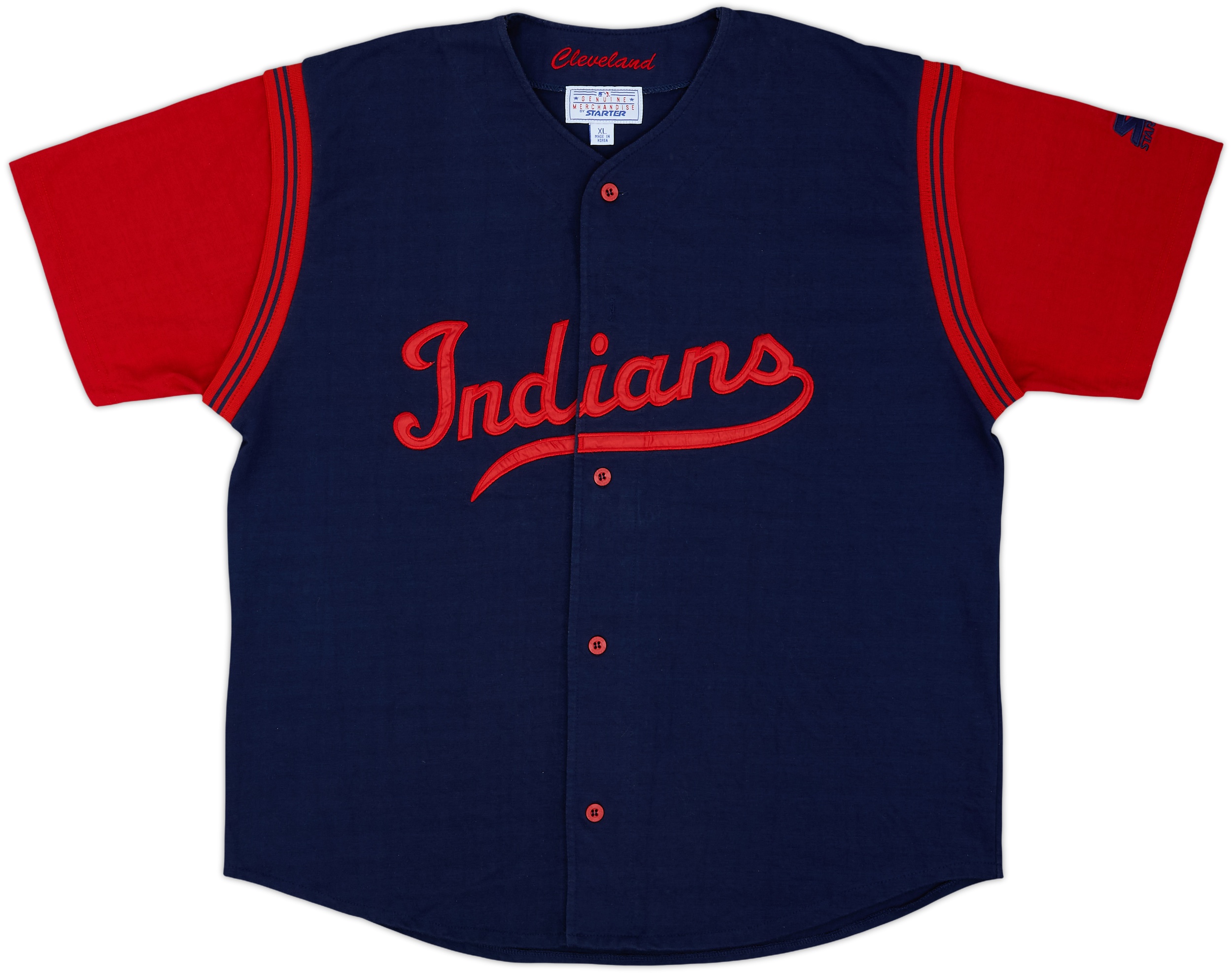 1990s Cleveland Indians Starter Jersey Tee - 9/10 - (XL)