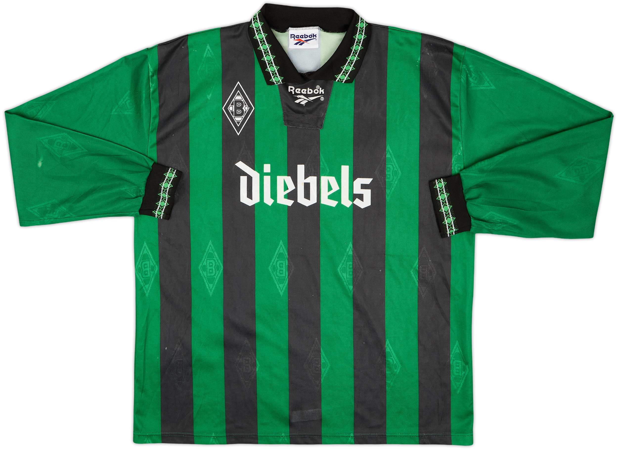 Borussia Monchengladbach 1995-96 ユニホーム 1995-96 Borussia Monchengladbach Away L/S Shirt - 5/10 - (XL)