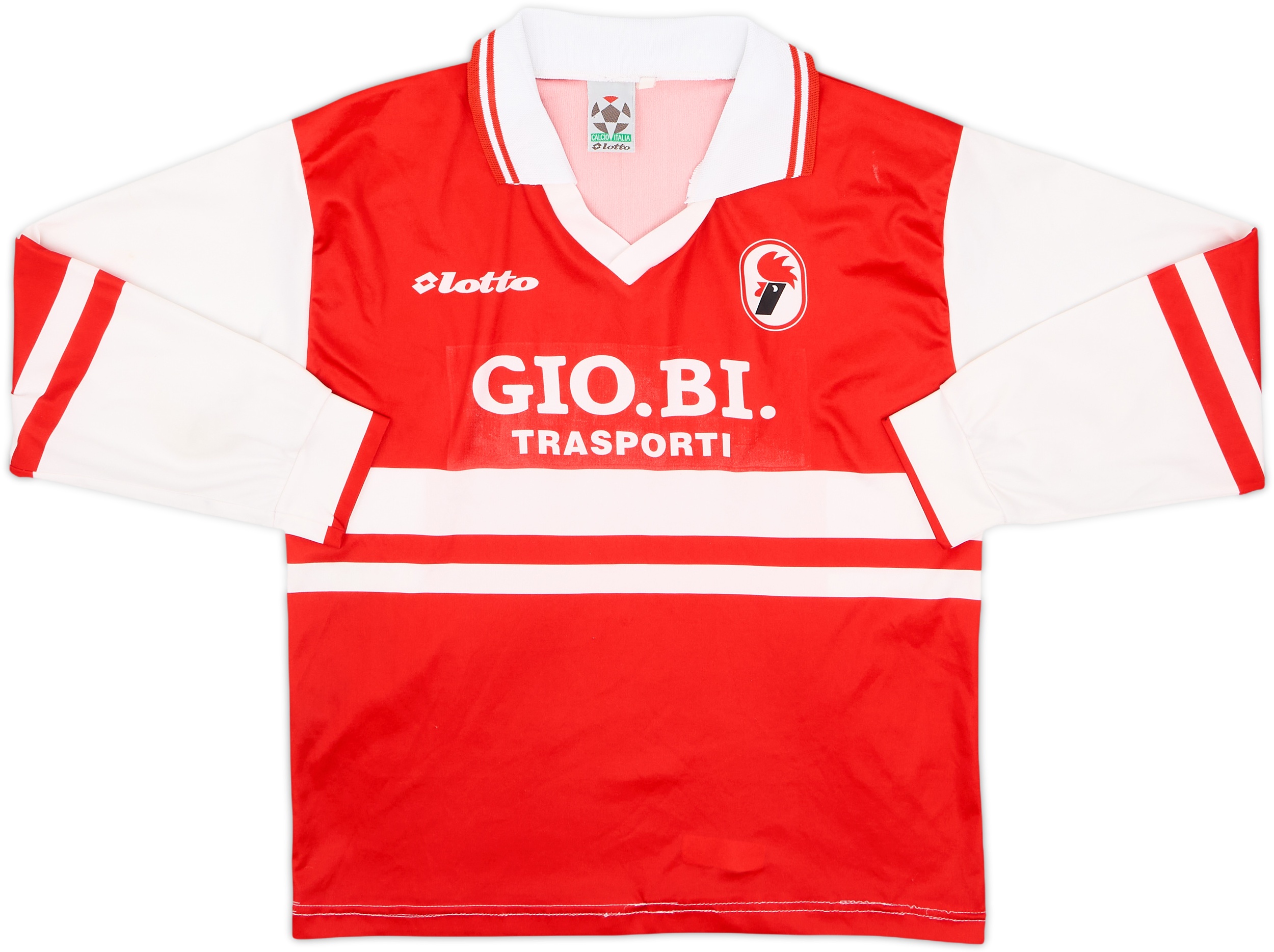 A.S. Bari Lotto サッカーシャツ 1997-98 Bari Away L/S Shirt - 5/10 - (XL.Boys)