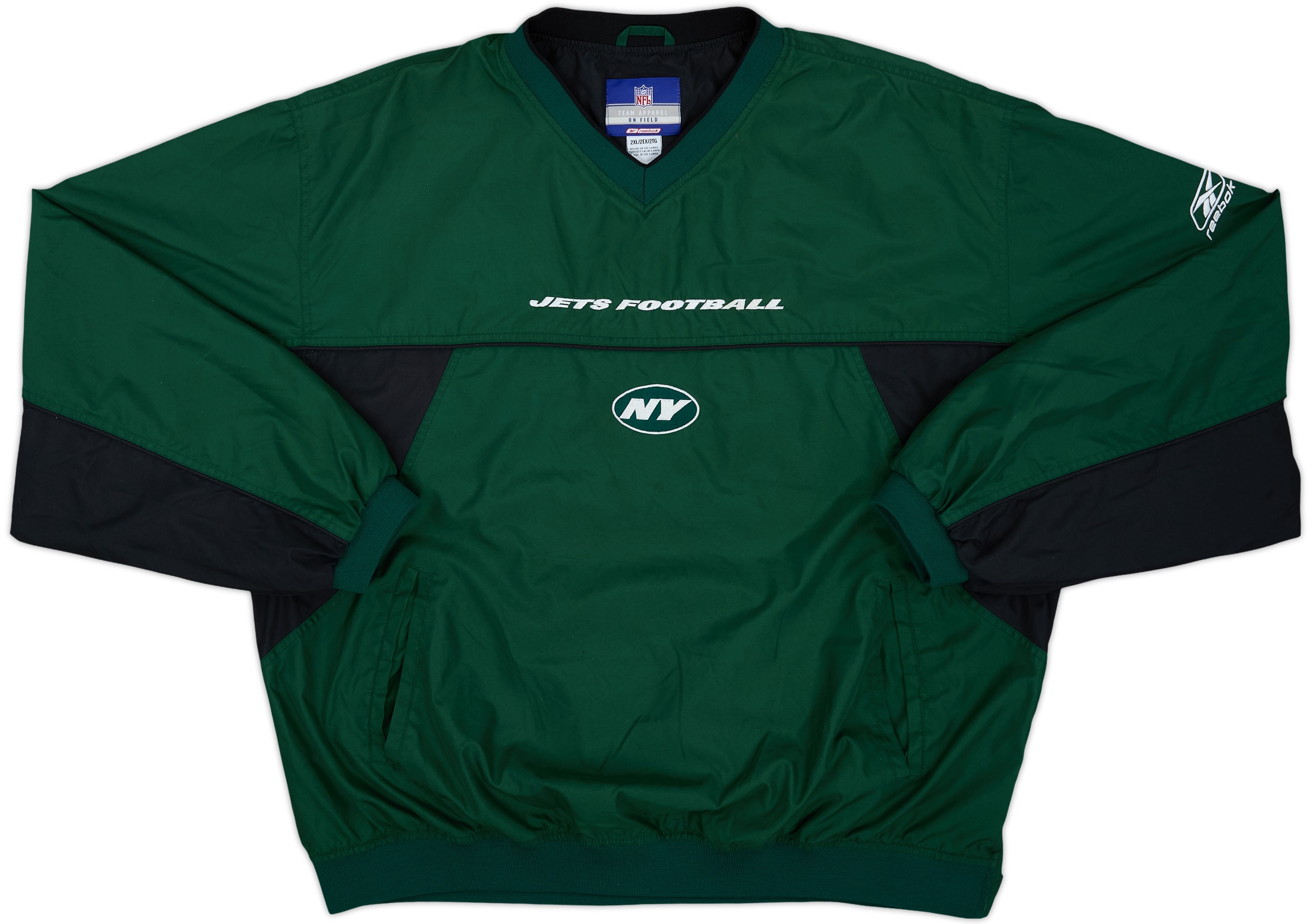 2002-04 New York Jets Reebok Pullover Windbreaker Jacket - 7/10