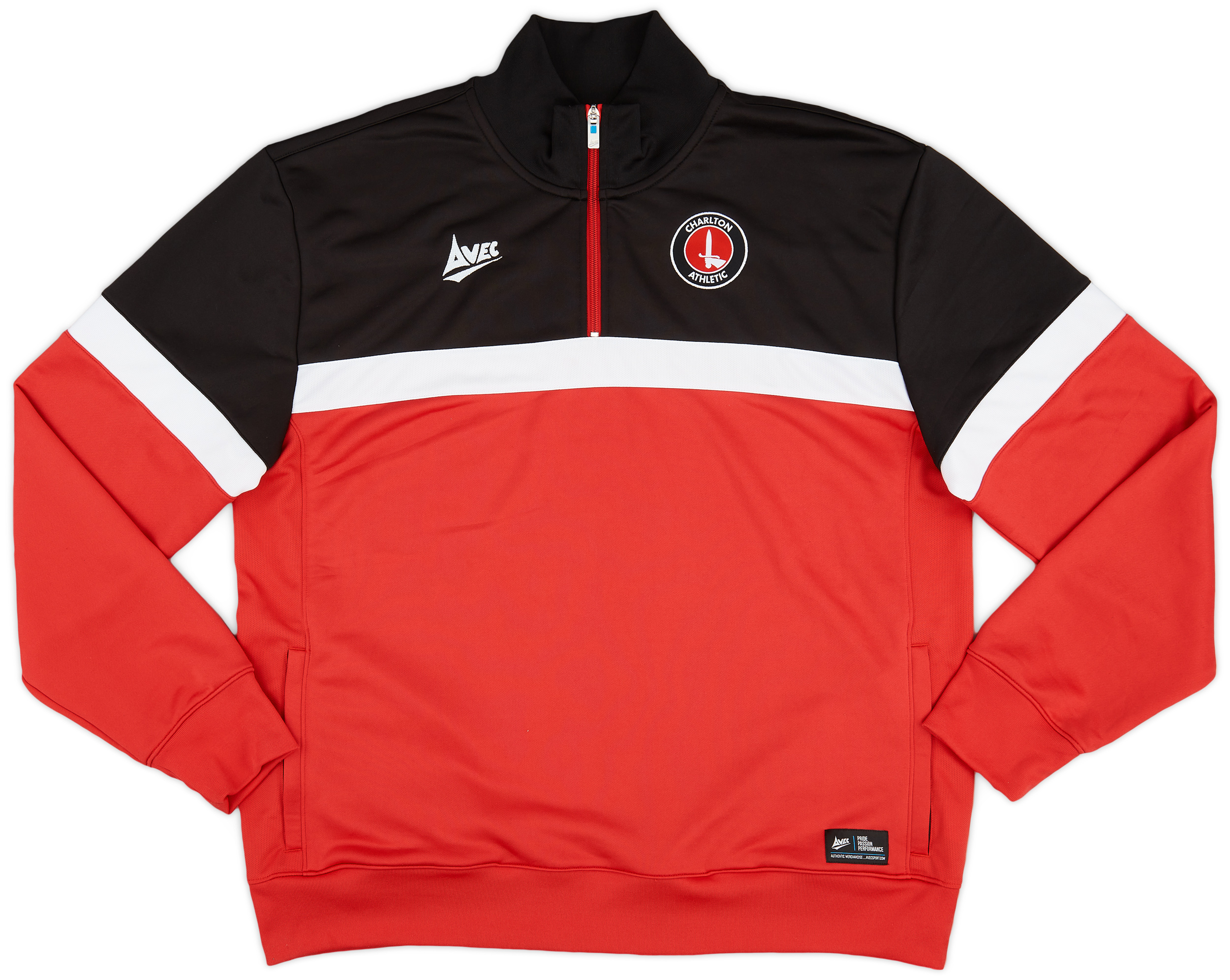 2010s Charlton Avec 1/4 Zip Drill Top 9/10 (XXL)