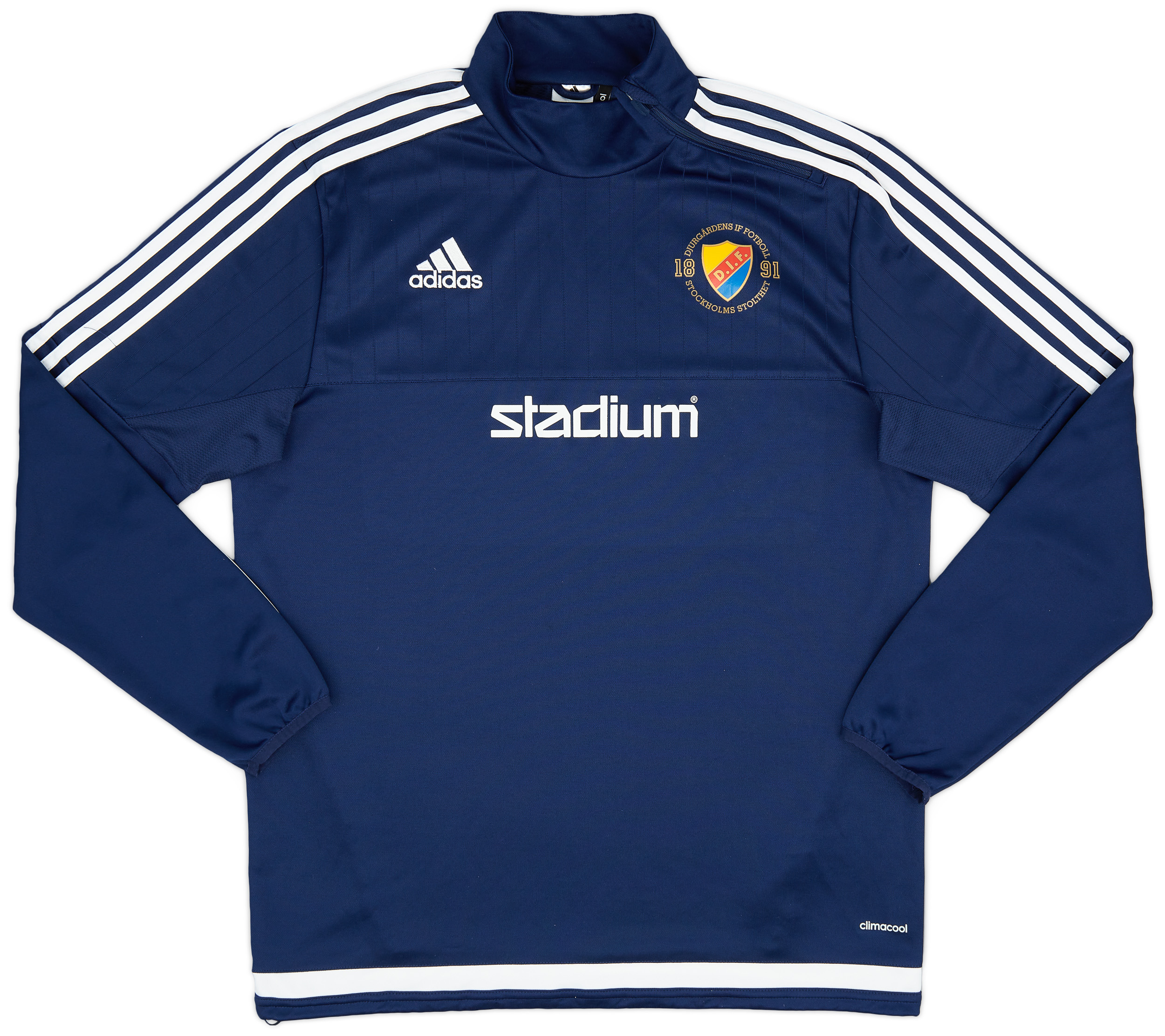 2014-15 Djurgardens adidas 1/4 Zip Training Top - 7/10 - (L)