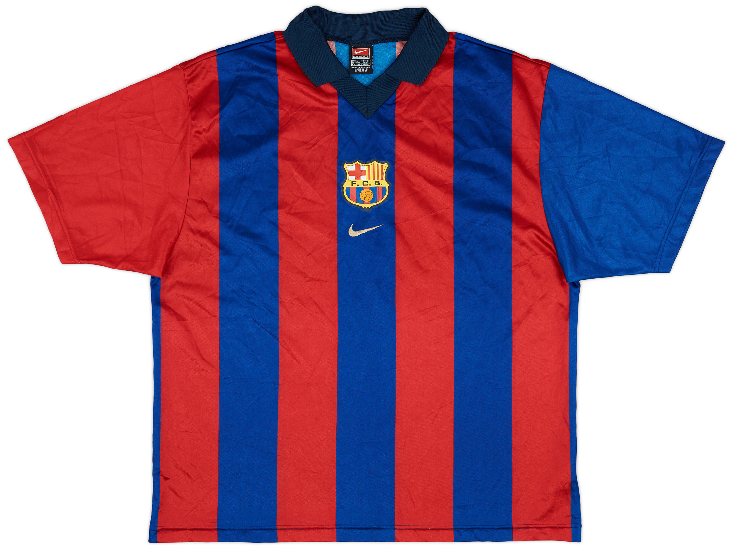 2001-02 Barcelona Basic Home Shirt - 7/10 - (L)